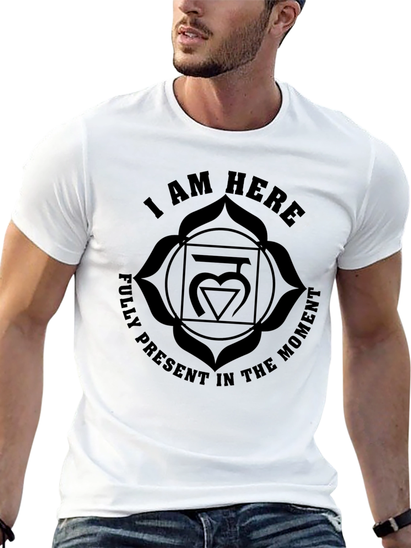 I AM HERE Chakra T-Shirt - Fully Present