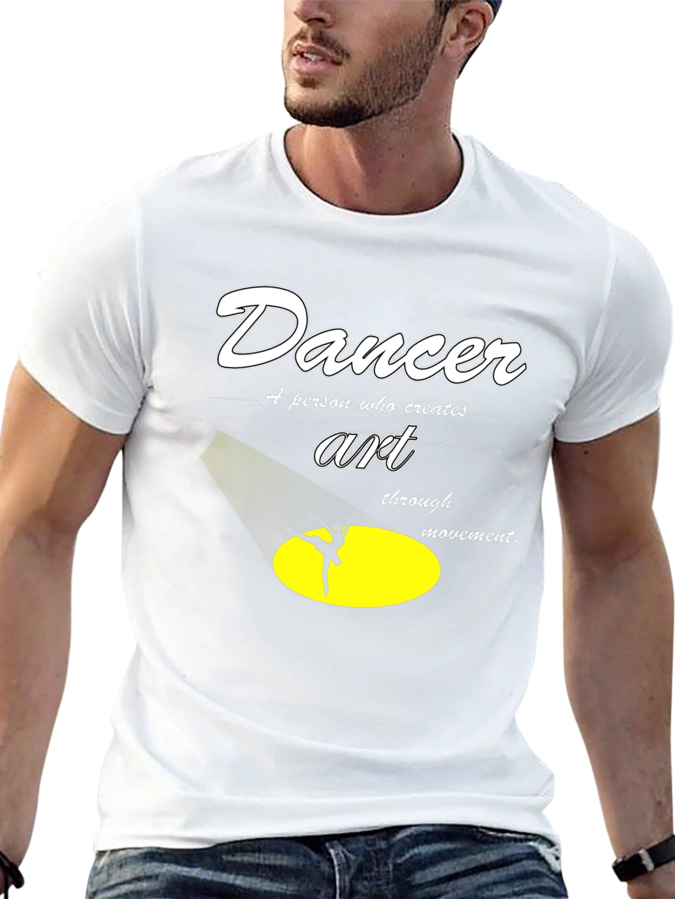 Dancer Art Graphic T-Shirt - Movement Creates Art