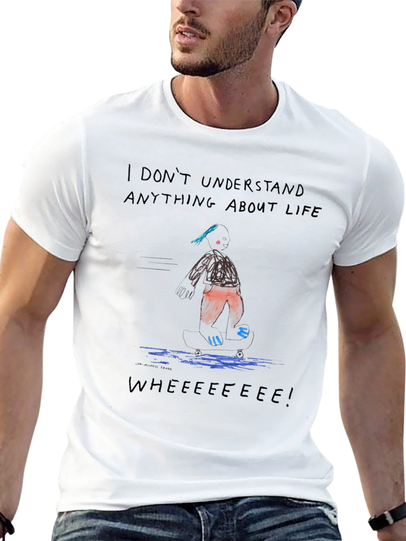I Dont Understand Life Black Tee