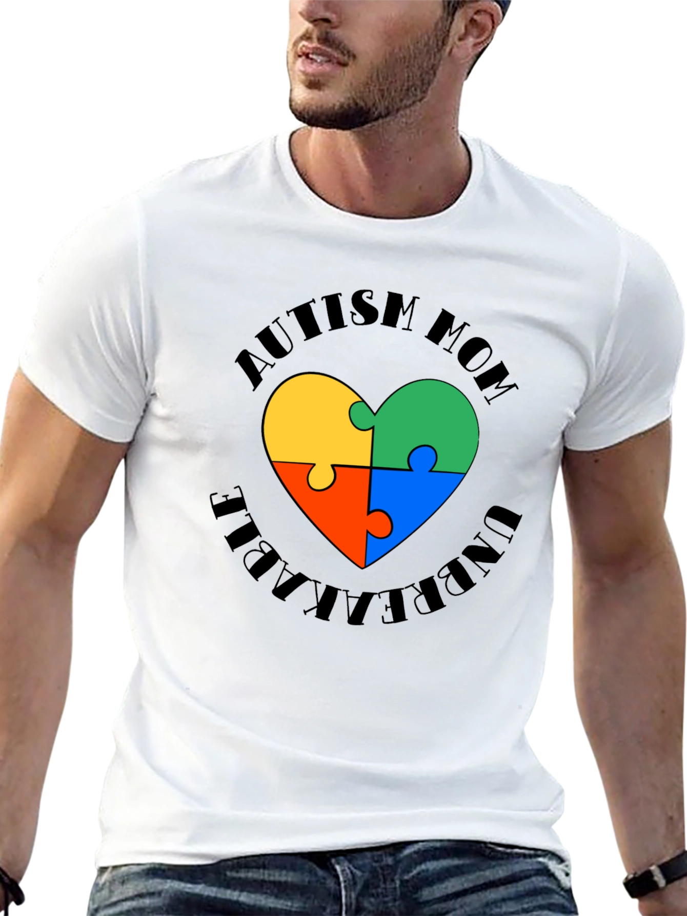 Autism Mom Unbreakable Heart T-Shirt