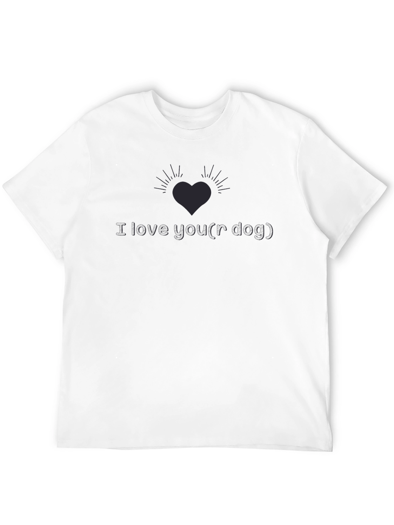 I Love Your Dog Black Graphic Tee