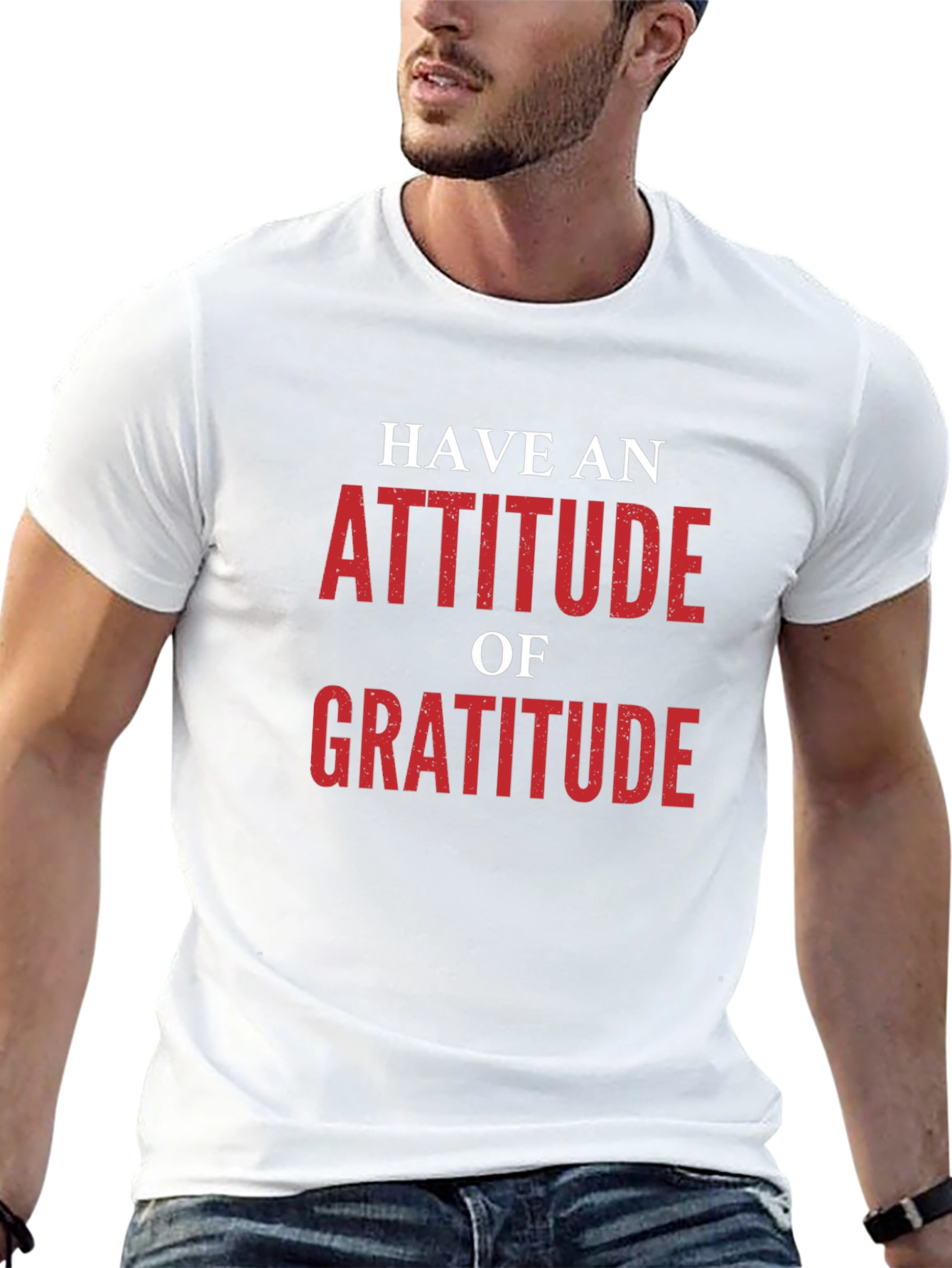 Attitude of Gratitude Graphic Tee - Black