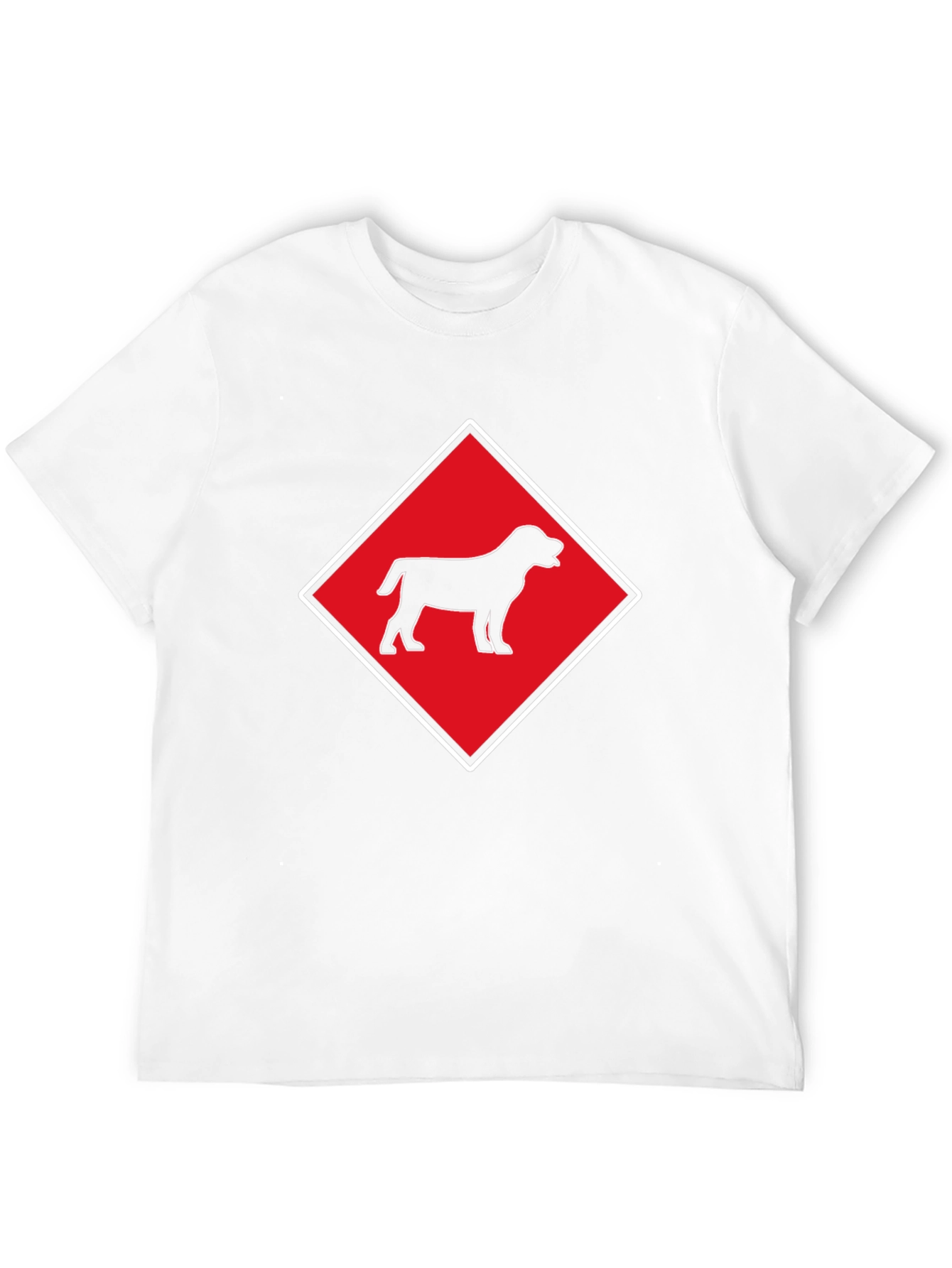 Black Dog Graphic Tee - Diamond Design