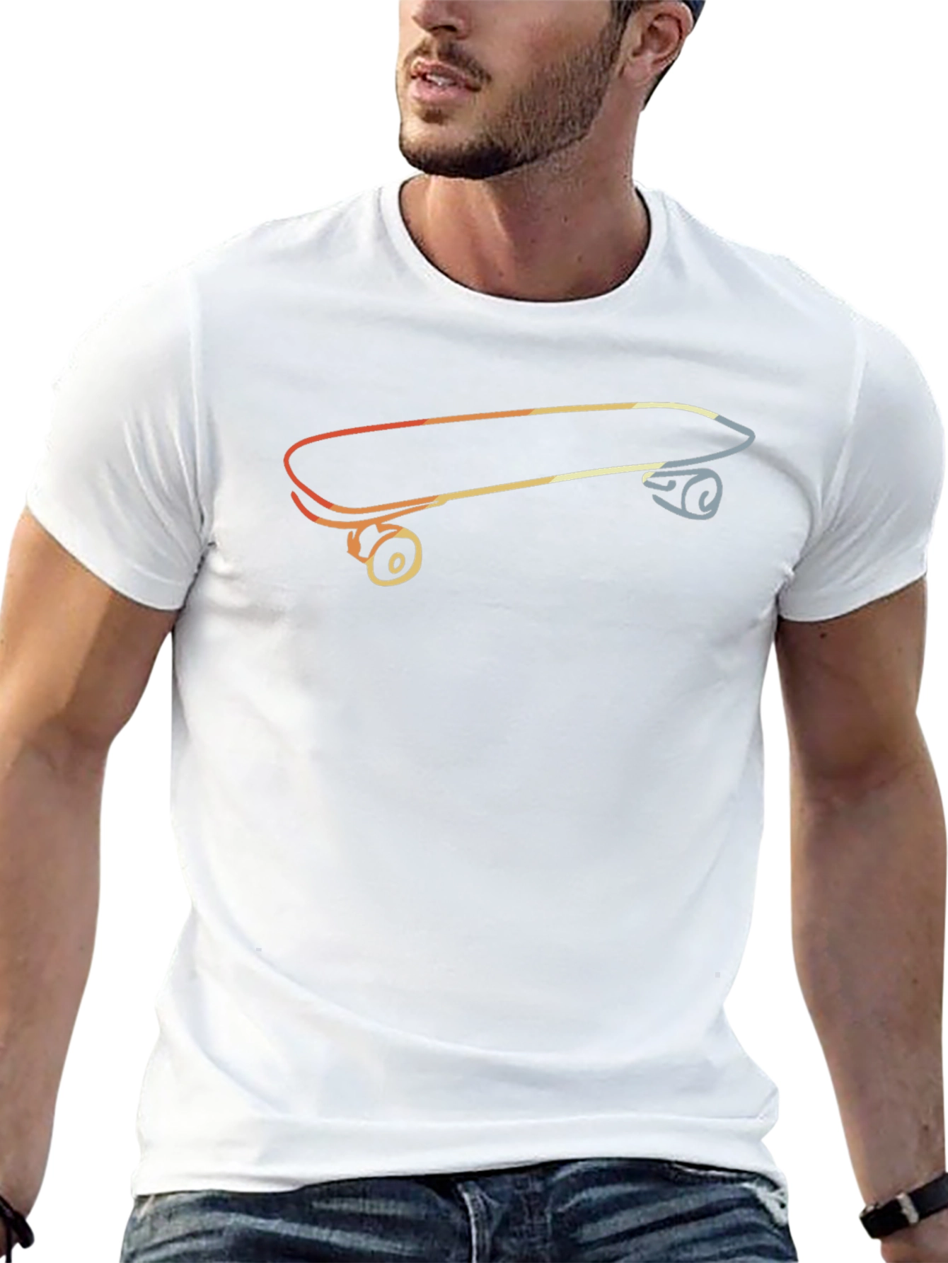 Skateboard Graphic Tee - Cool Casual Style