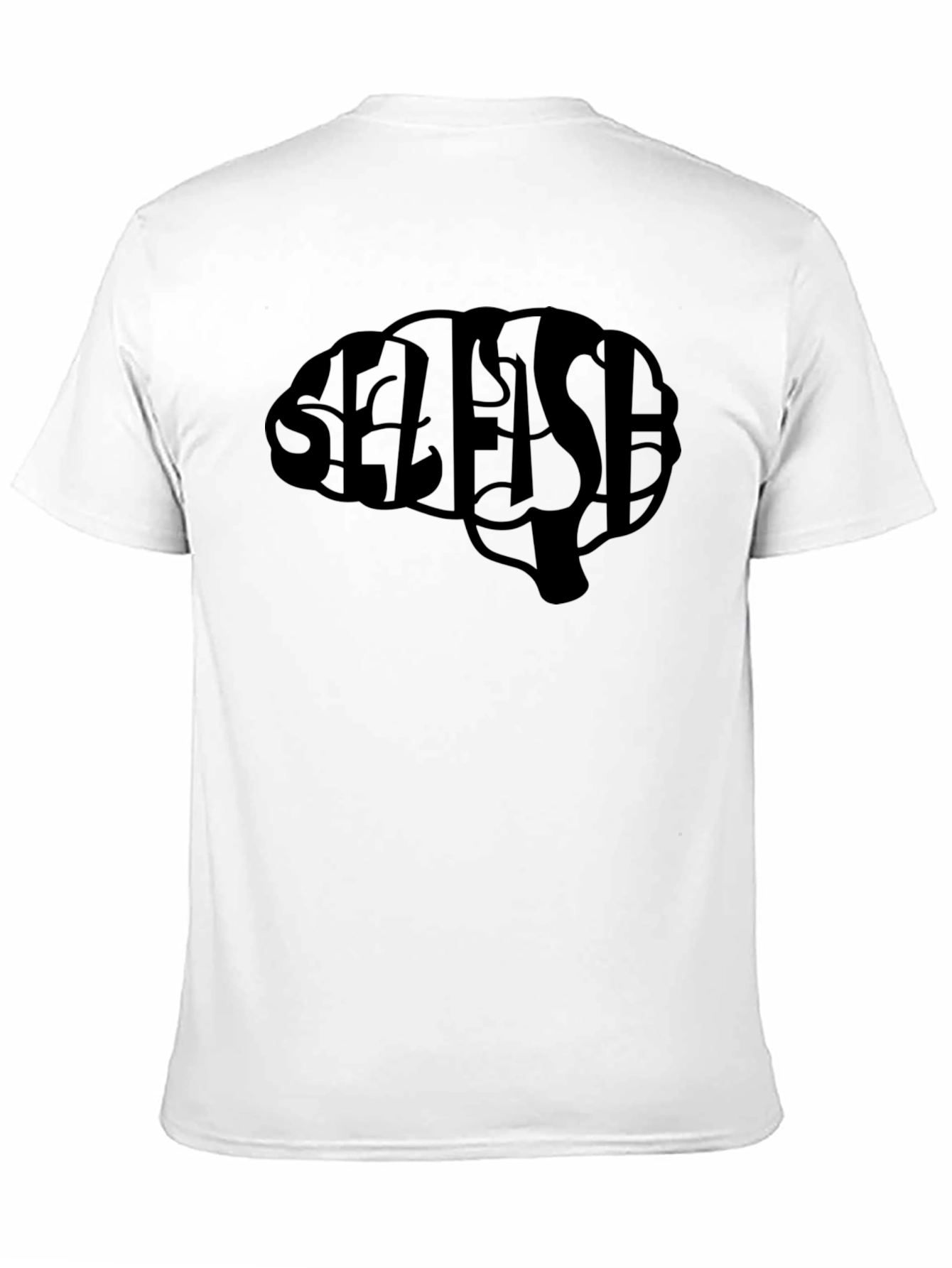 Selfish Brain Graphic Tee - Black T-Shirt