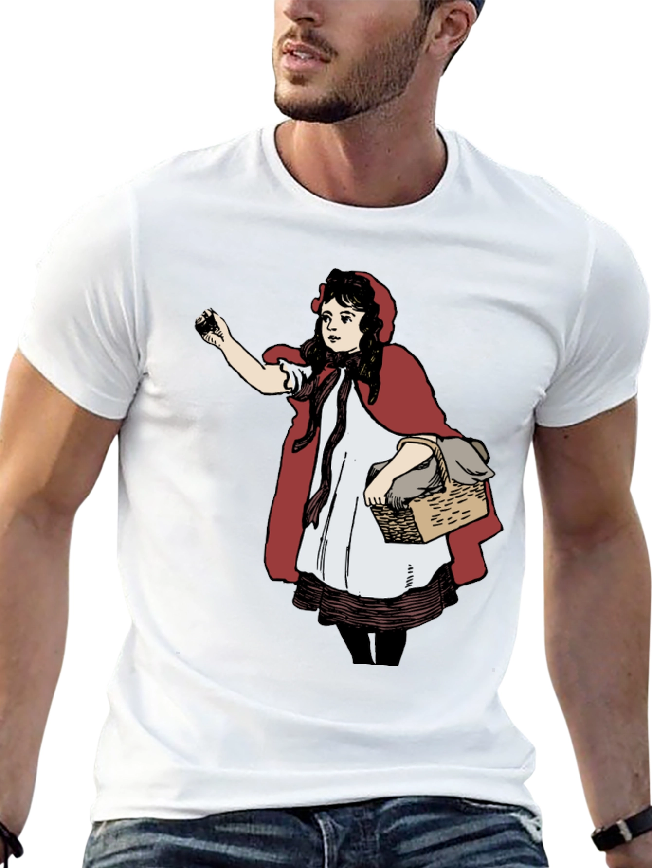 Little Red Riding Hood Graphic Tee - Black
