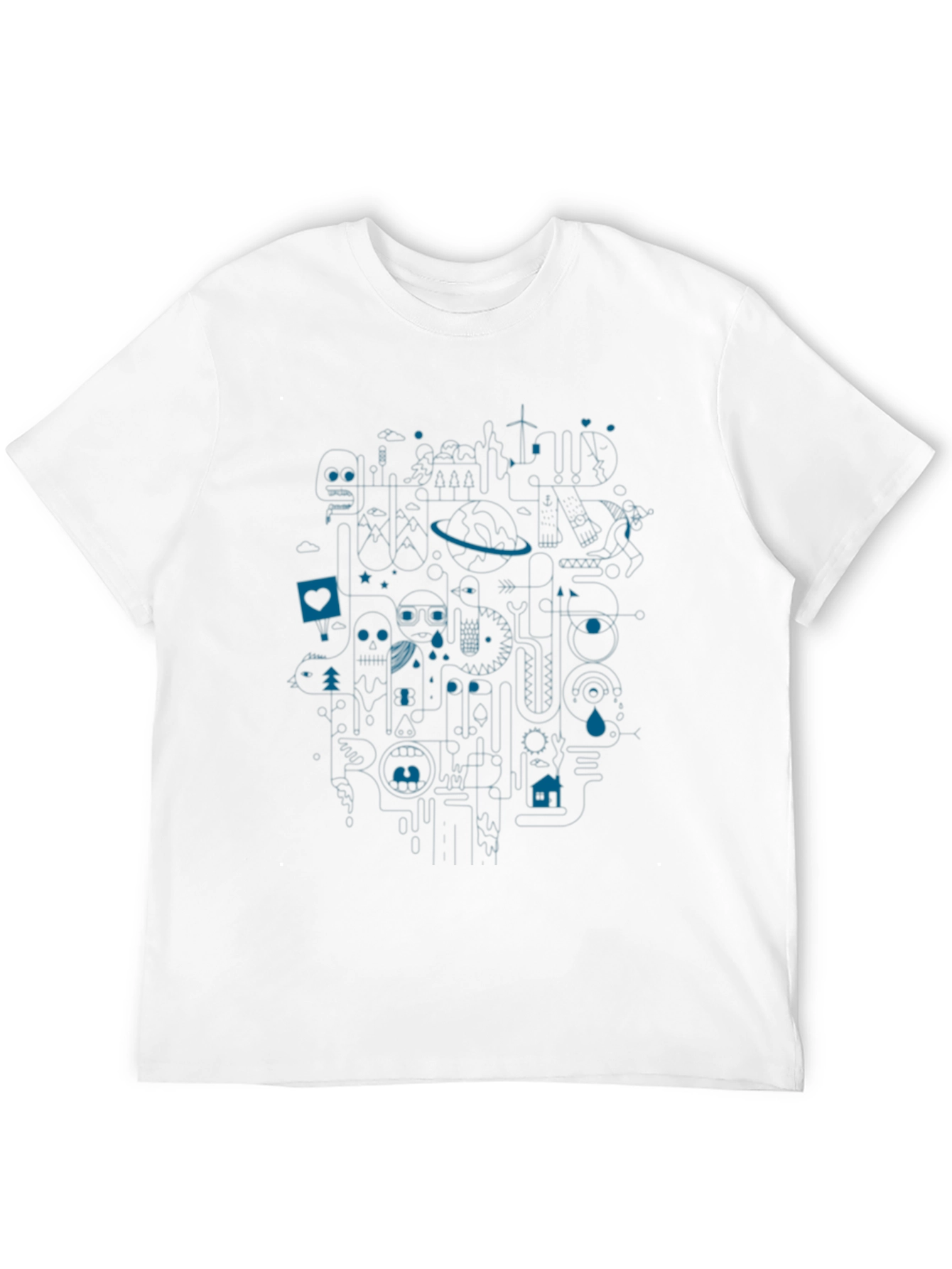 Modern Art Graphic Print Tee