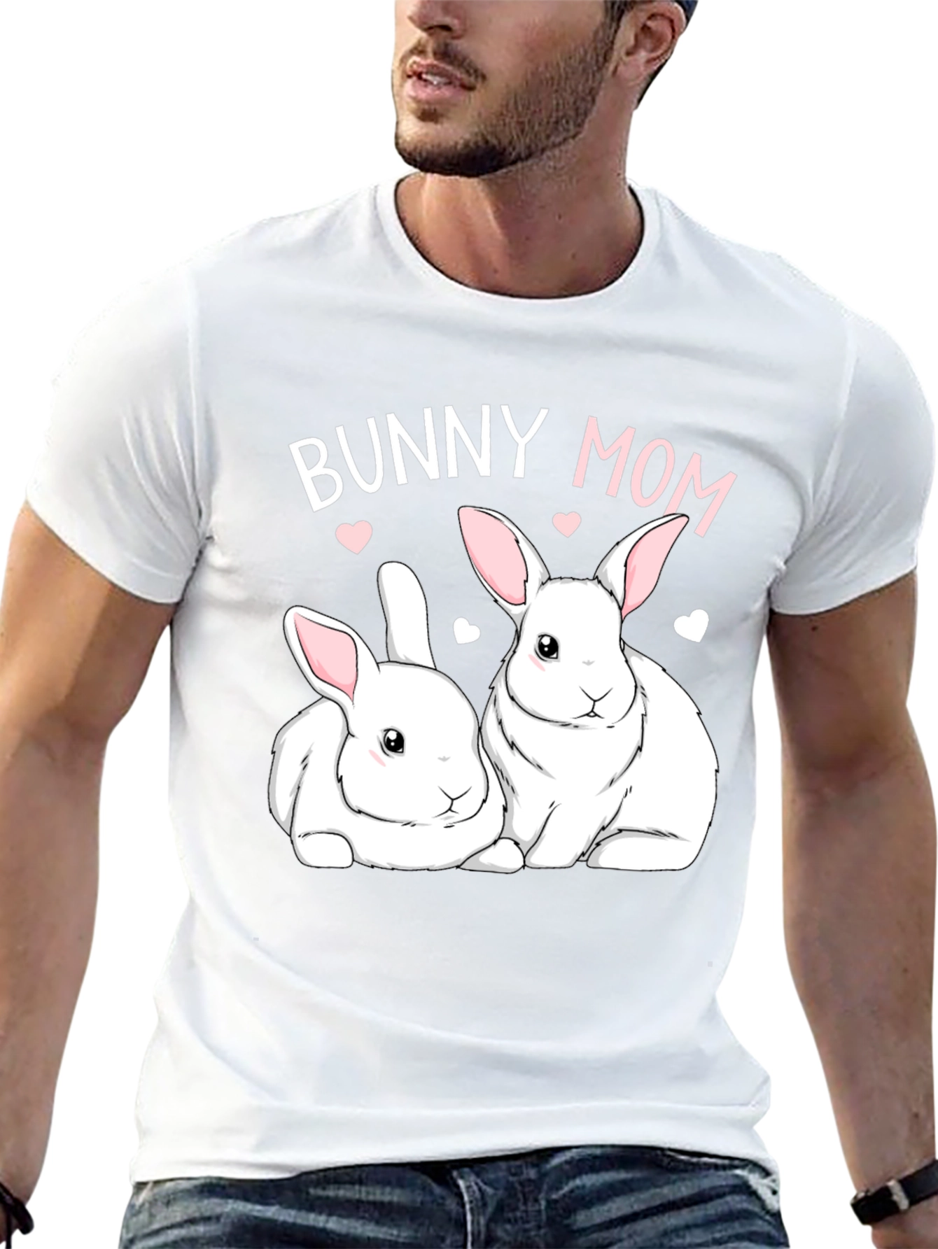 Bunny Mom T-Shirt - Cute Rabbit Graphic Tee