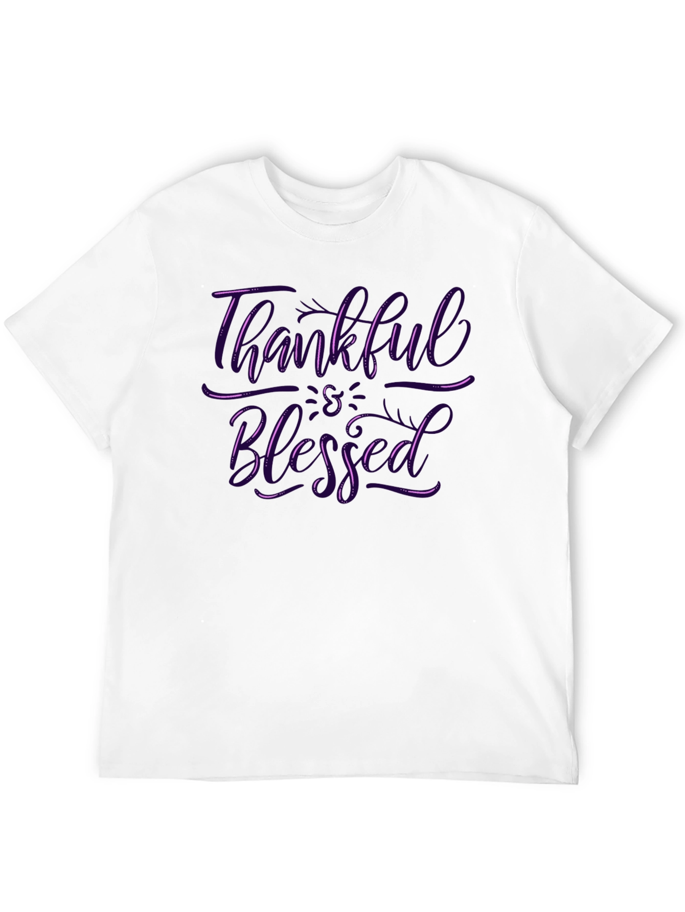 Thankful & Blessed Black T-Shirt