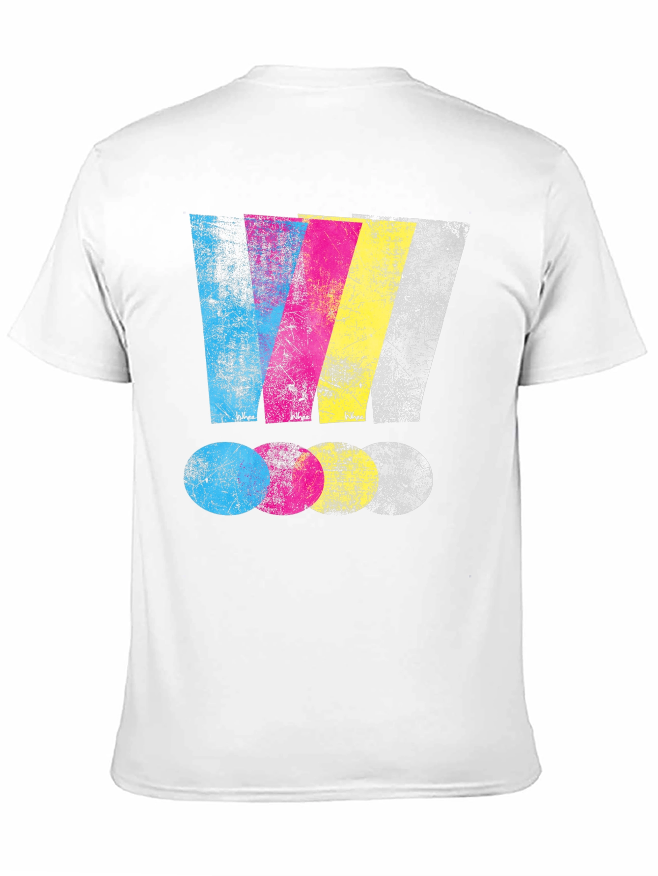 CMYK Graphic Print Black T-Shirt