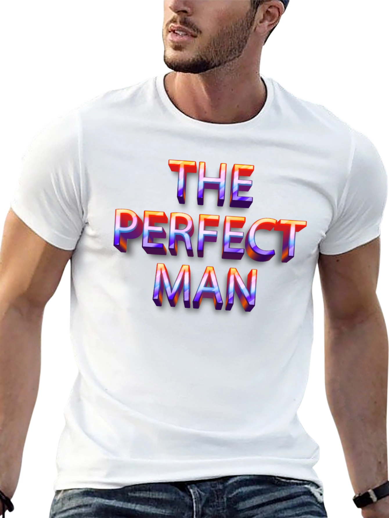 The Perfect Man Graphic Tee - Bold Retro Style