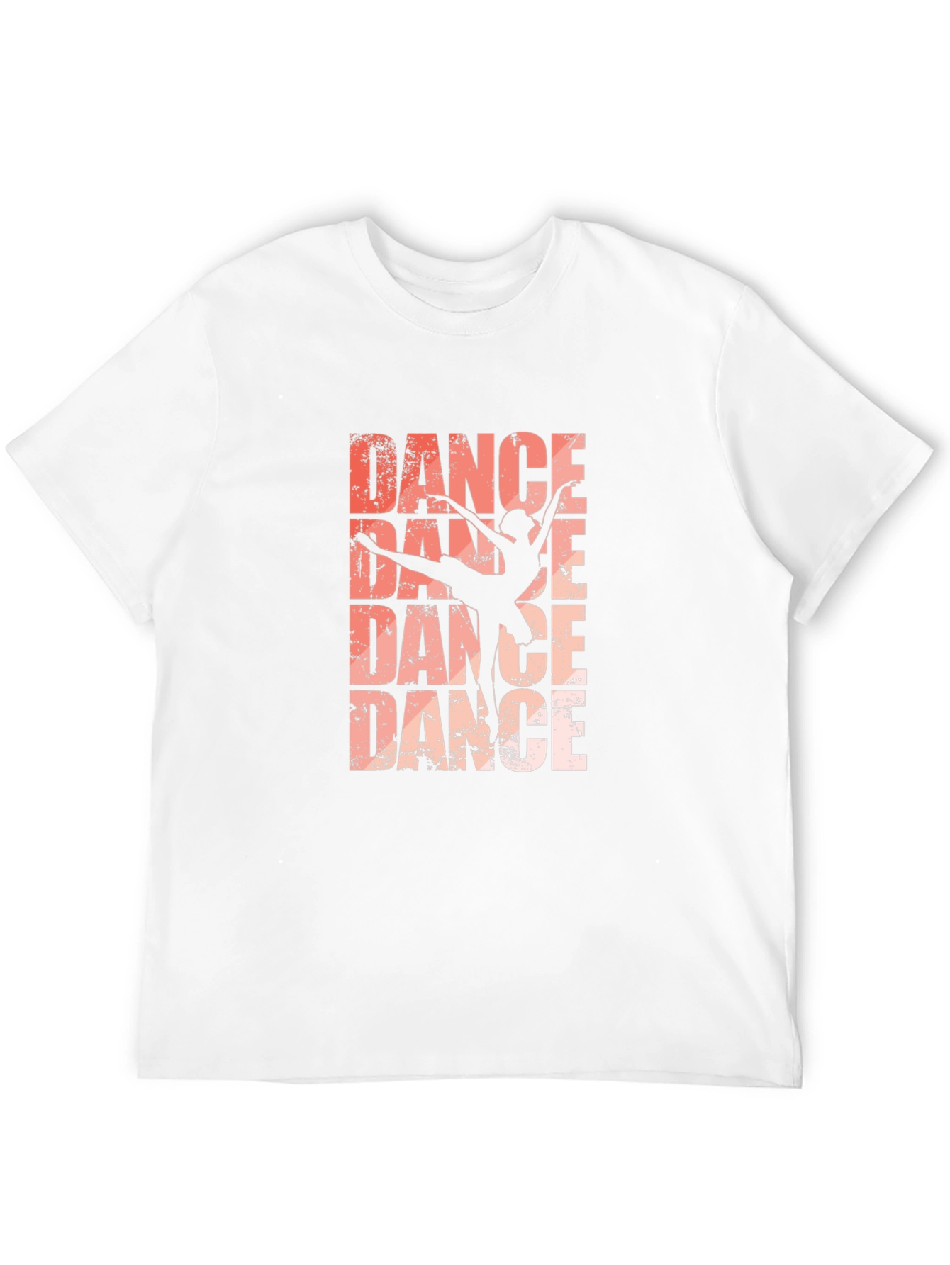 Dance Silhouette Graphic Tee - Black Cotton T-Shirt