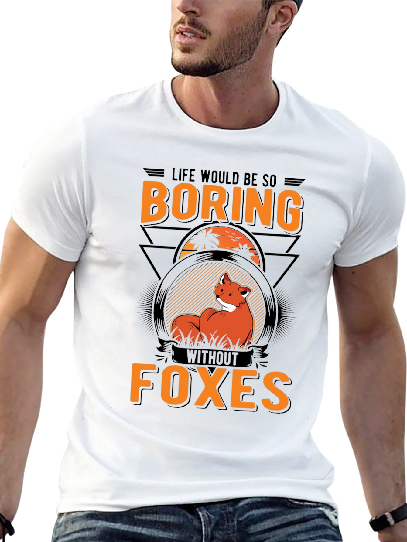 Boring Without Foxes Graphic T-Shirt