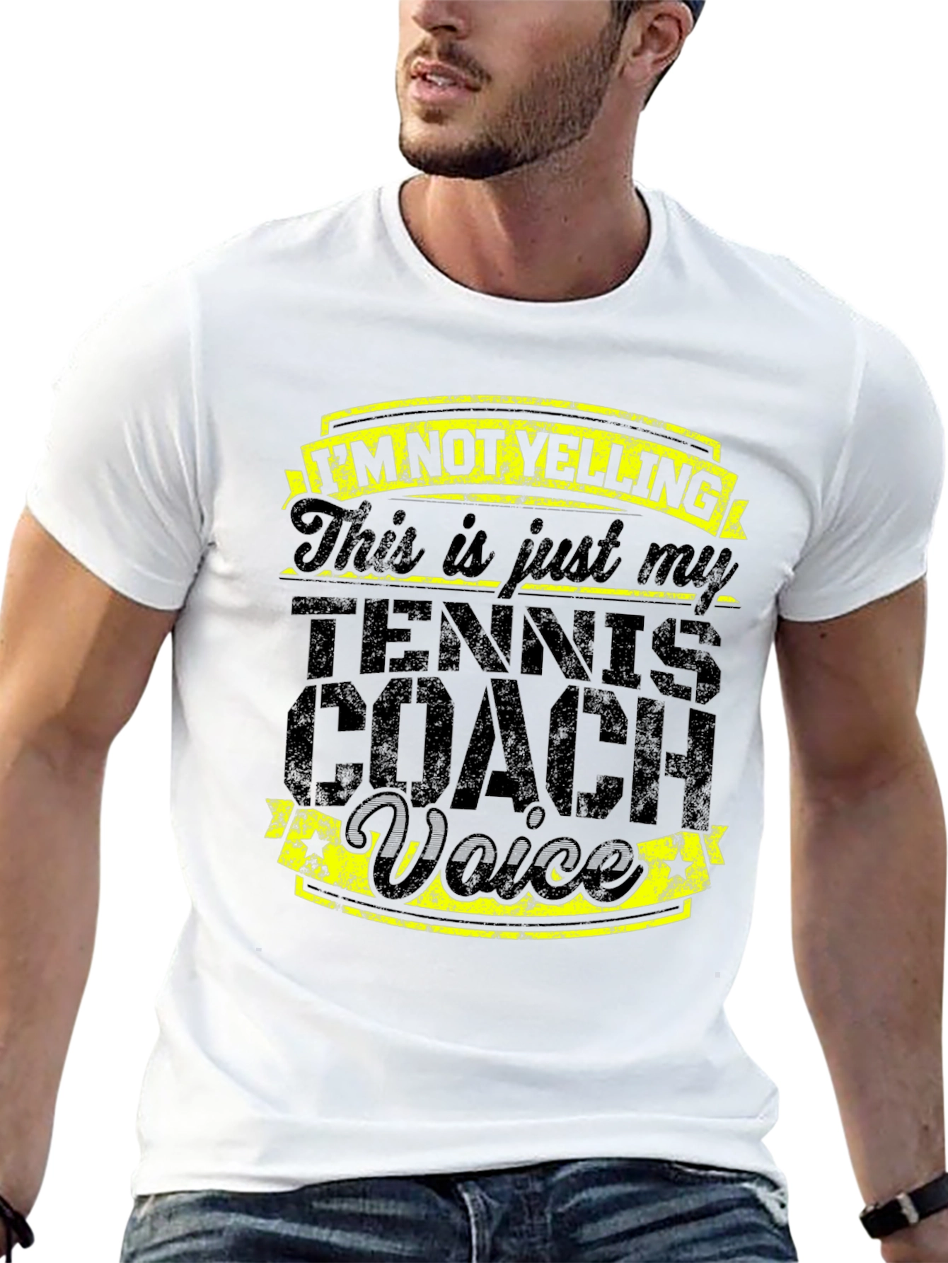 Tennis Coach Voice Graphic Tee - Funny Gift