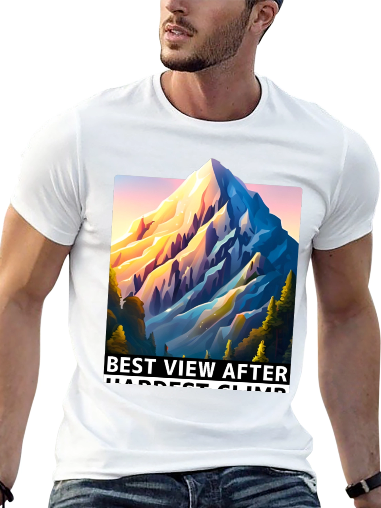 Mountain View T-Shirt: Best View After Hardest Climb