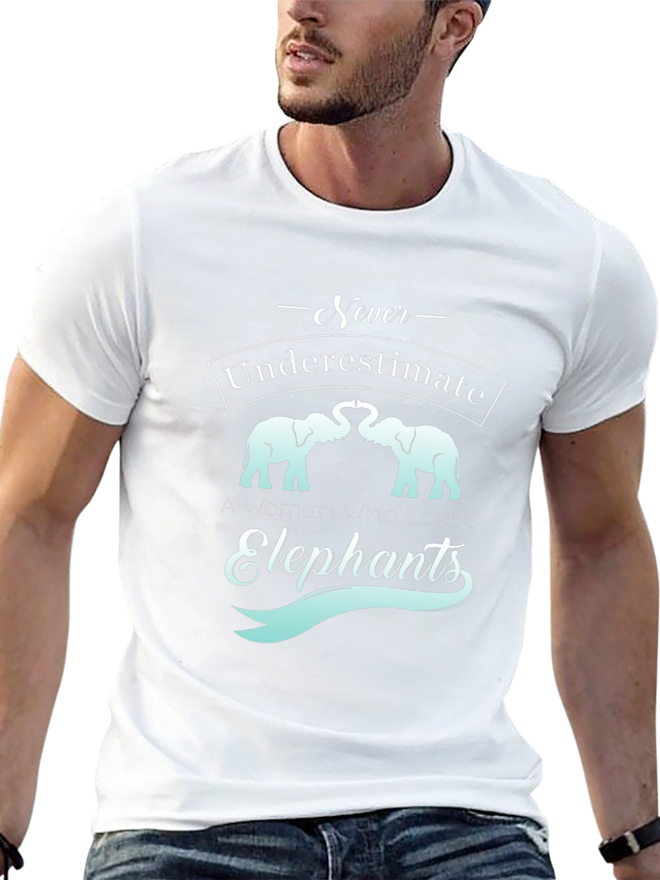 Elephant Lover Tee - Never Underestimate a Woman T-Shirt