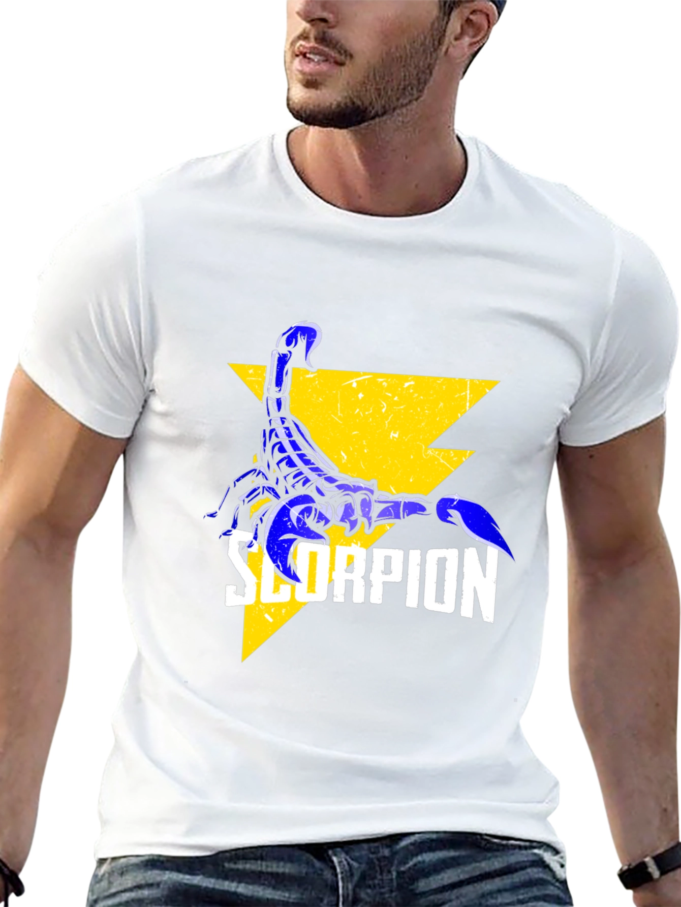 Scorpion Graphic Print Black T-Shirt