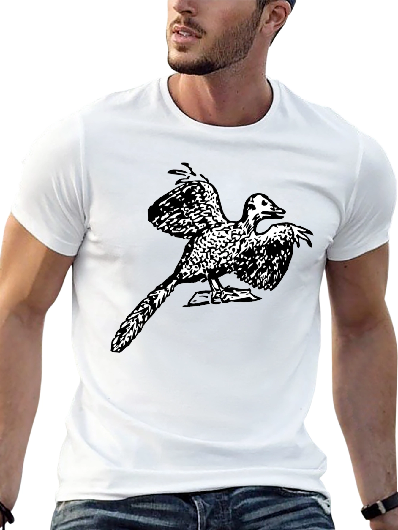 Black Archaeopteryx Graphic T-Shirt