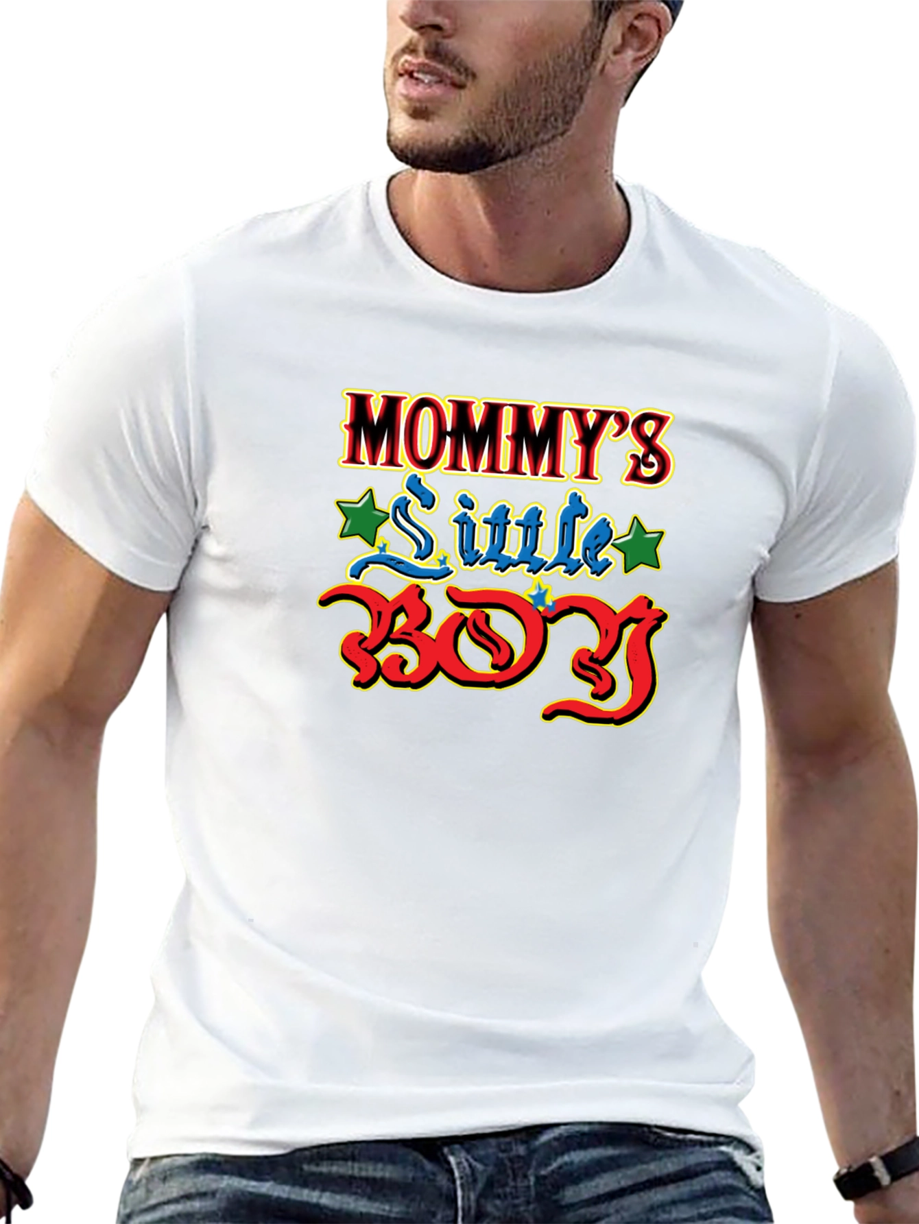 Mommys Little Boy T-Shirt Cute Graphic Tee
