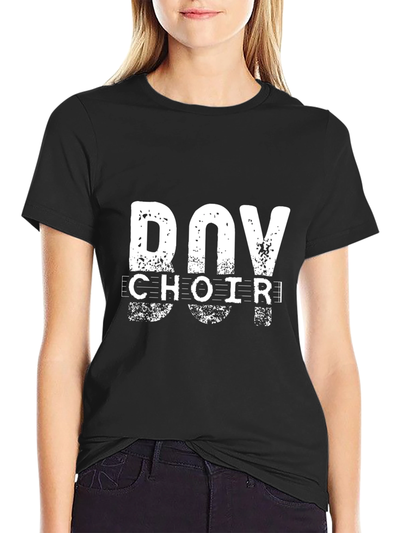 Boy Choir Distressed Graphic T-Shirt