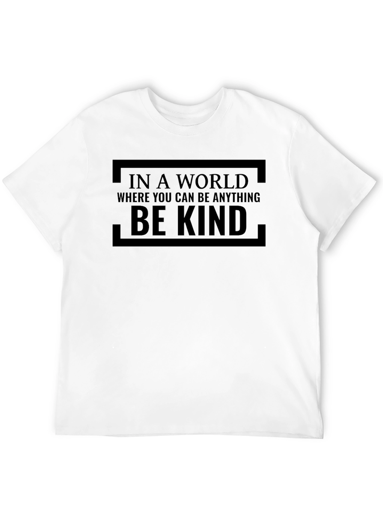 Be Kind Graphic T-Shirt - Black Crew Neck Tee