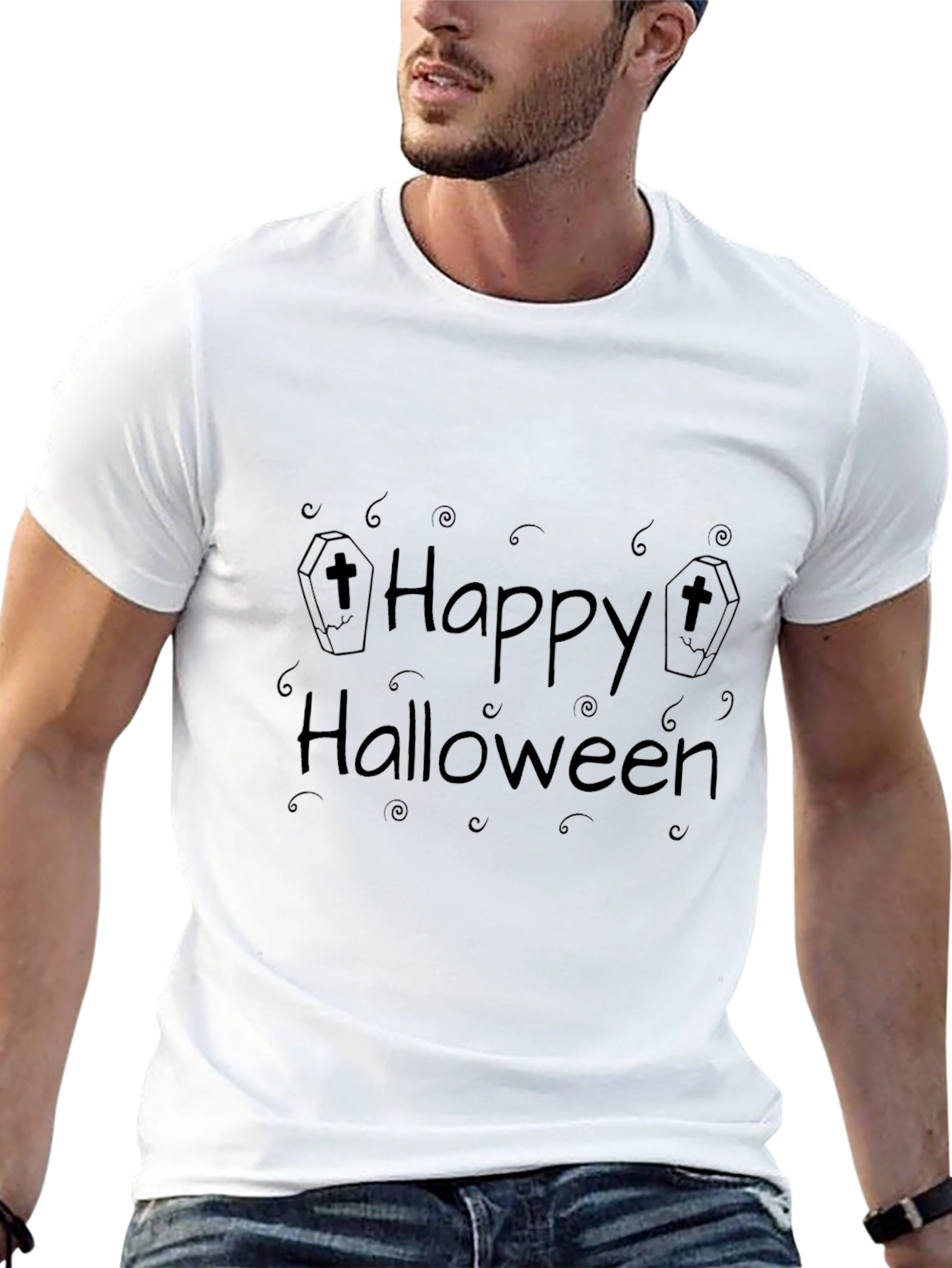Happy Halloween Black T-Shirt