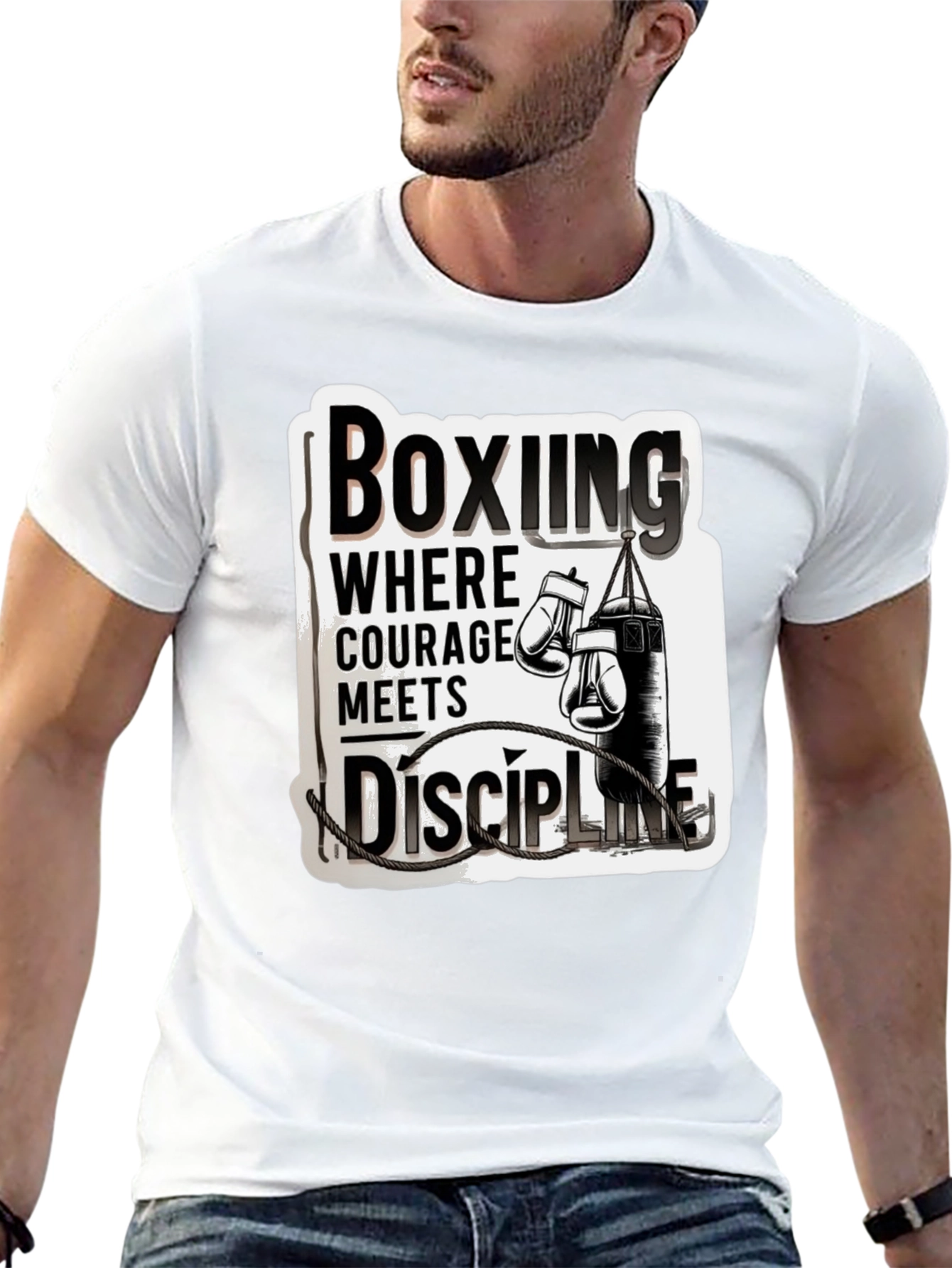 Boxing Courage Meets Discipline T-Shirt
