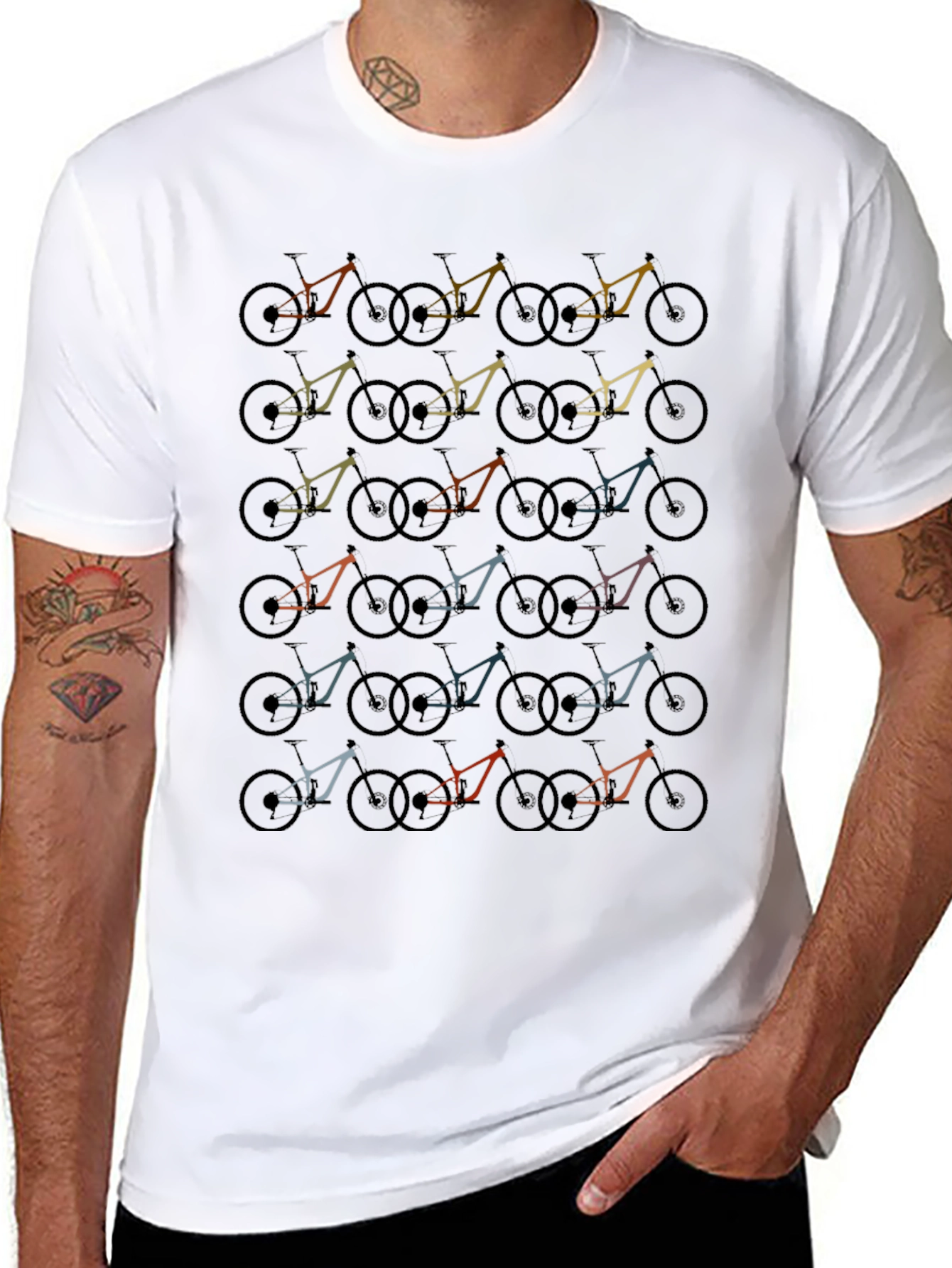 Retro Mountain Bike T-Shirt - Cycling Tee