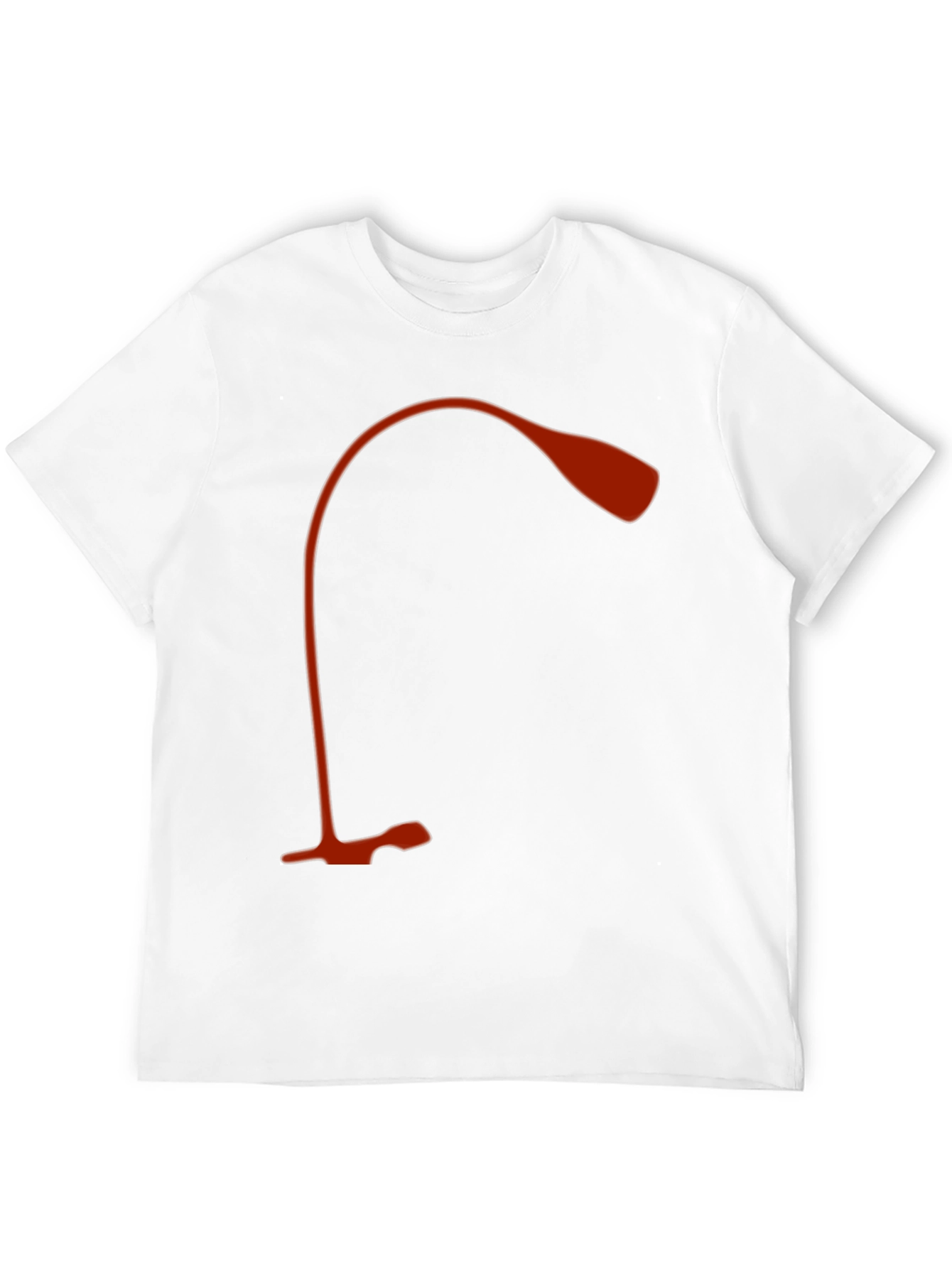 Modern Desk Lamp Graphic Tee - Black Cotton Shirt