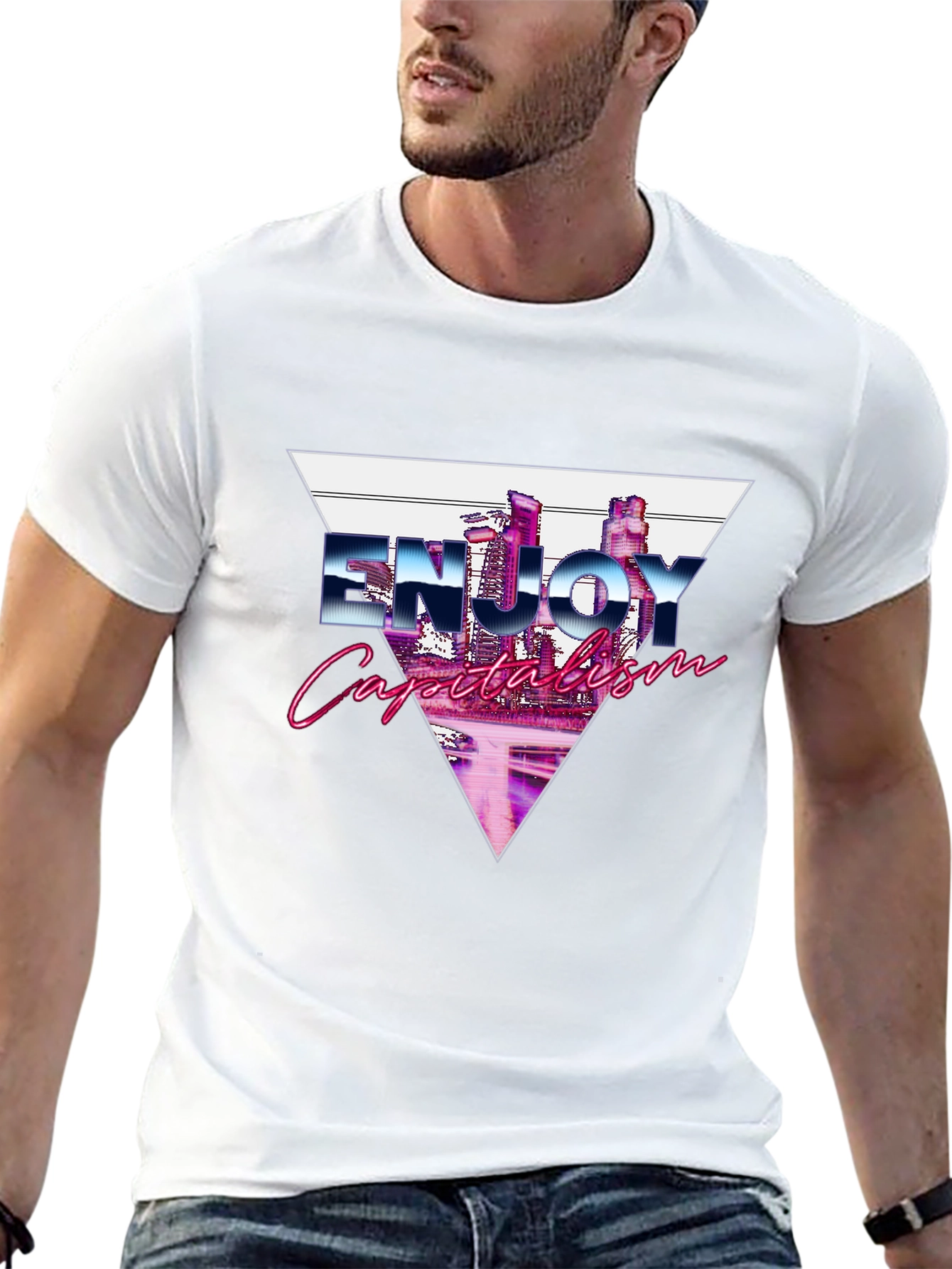 Enjoy Capitalism Retro T-Shirt
