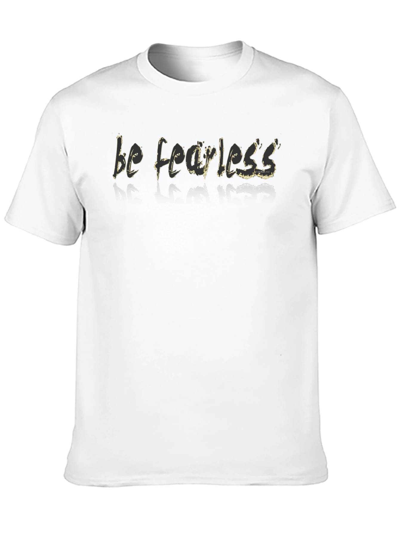 Be Fearless Graphic Print Black T-Shirt