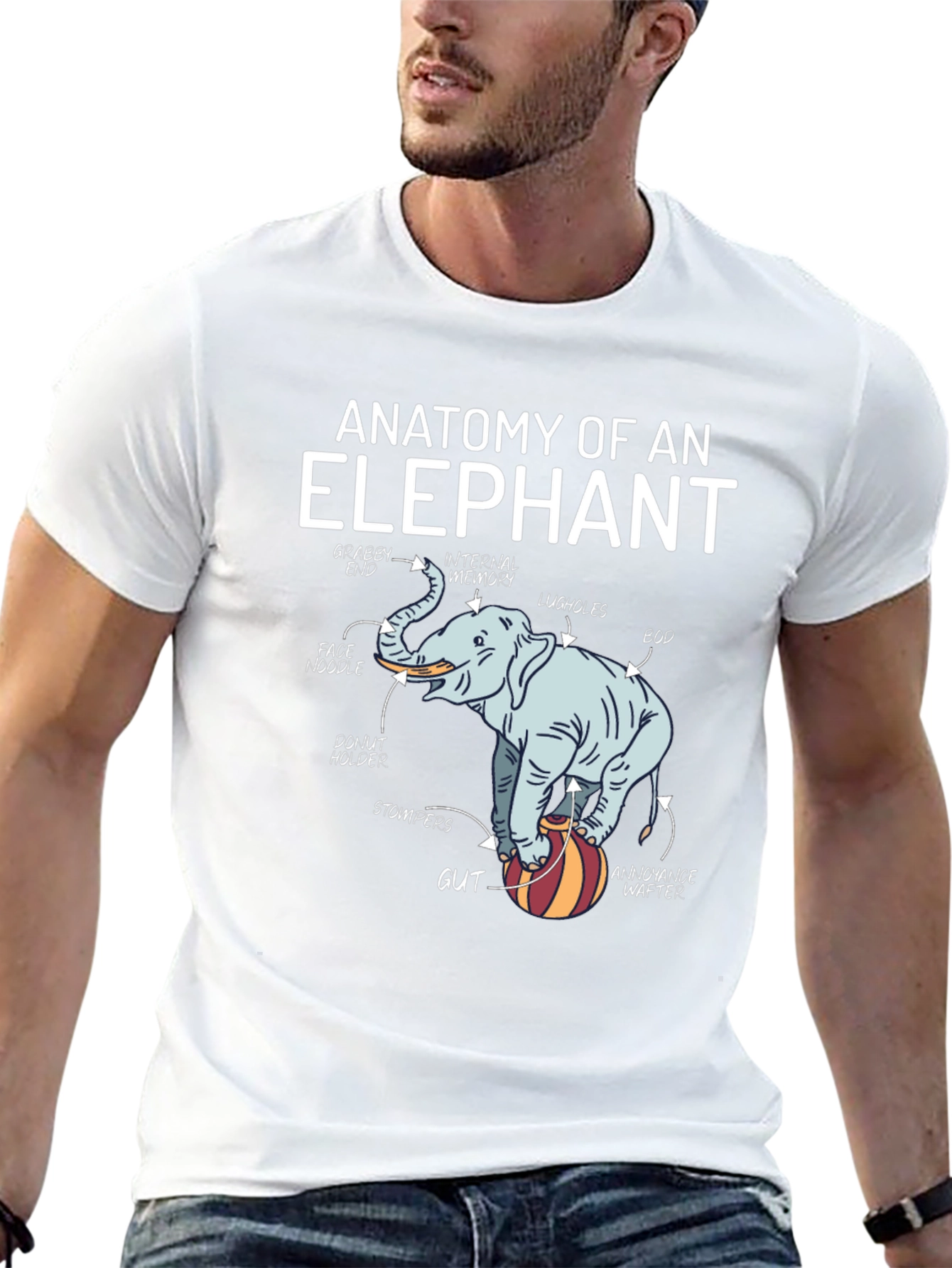 Anatomy of an Elephant Graphic T-Shirt