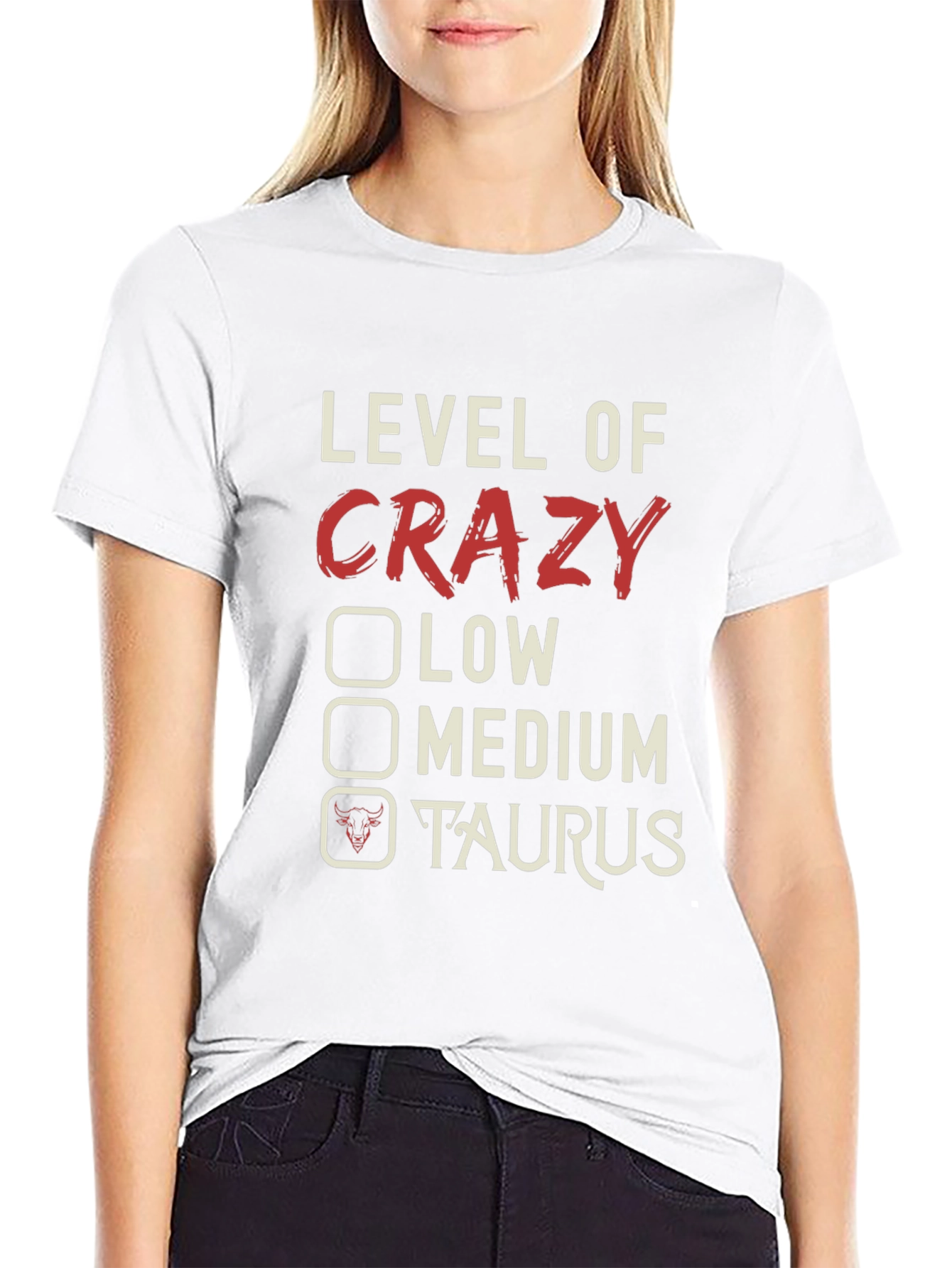 Crazy Taurus Zodiac Sign Mens T-Shirt