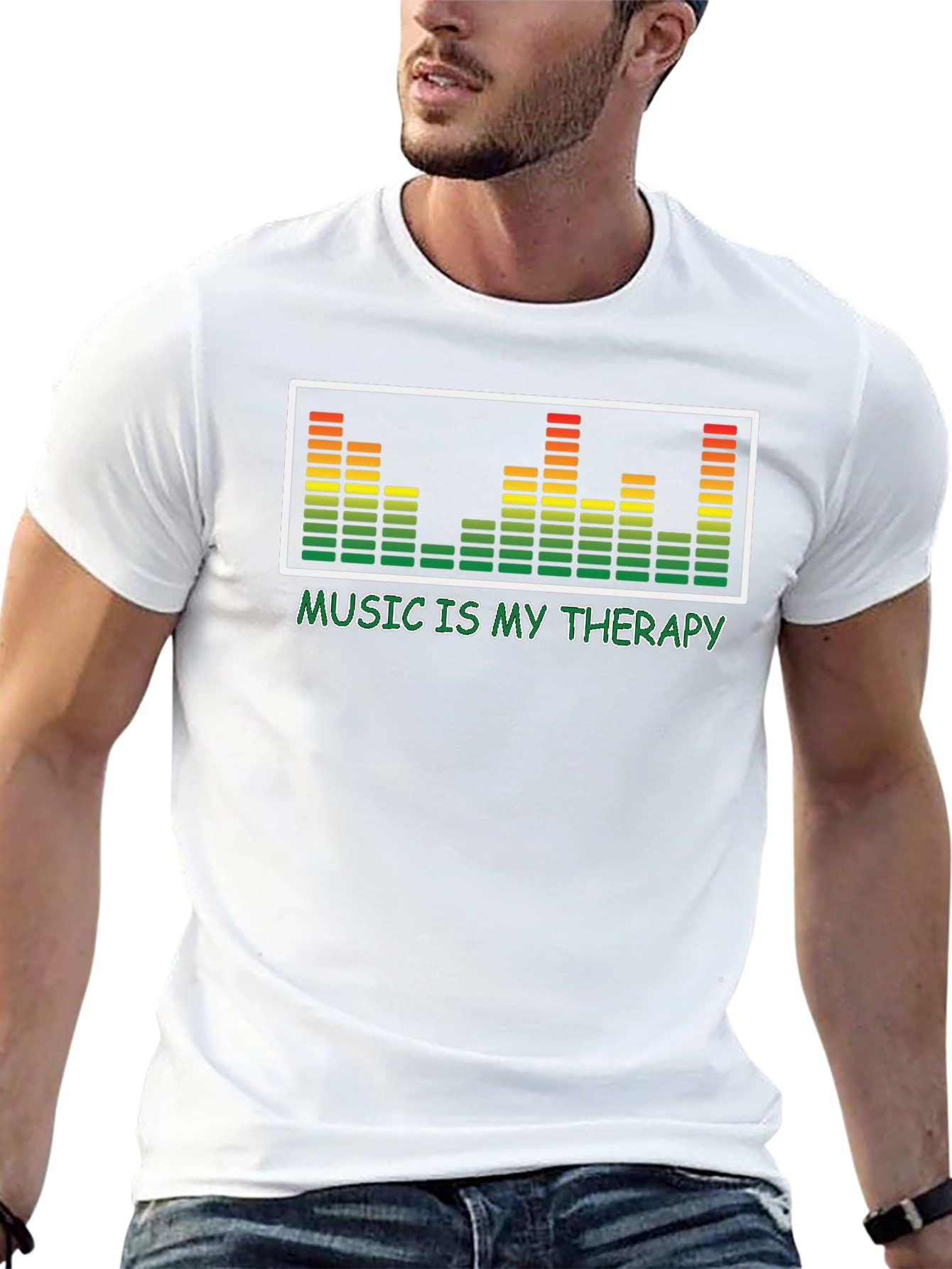 Music is My Therapy T-Shirt - Graphic Tee