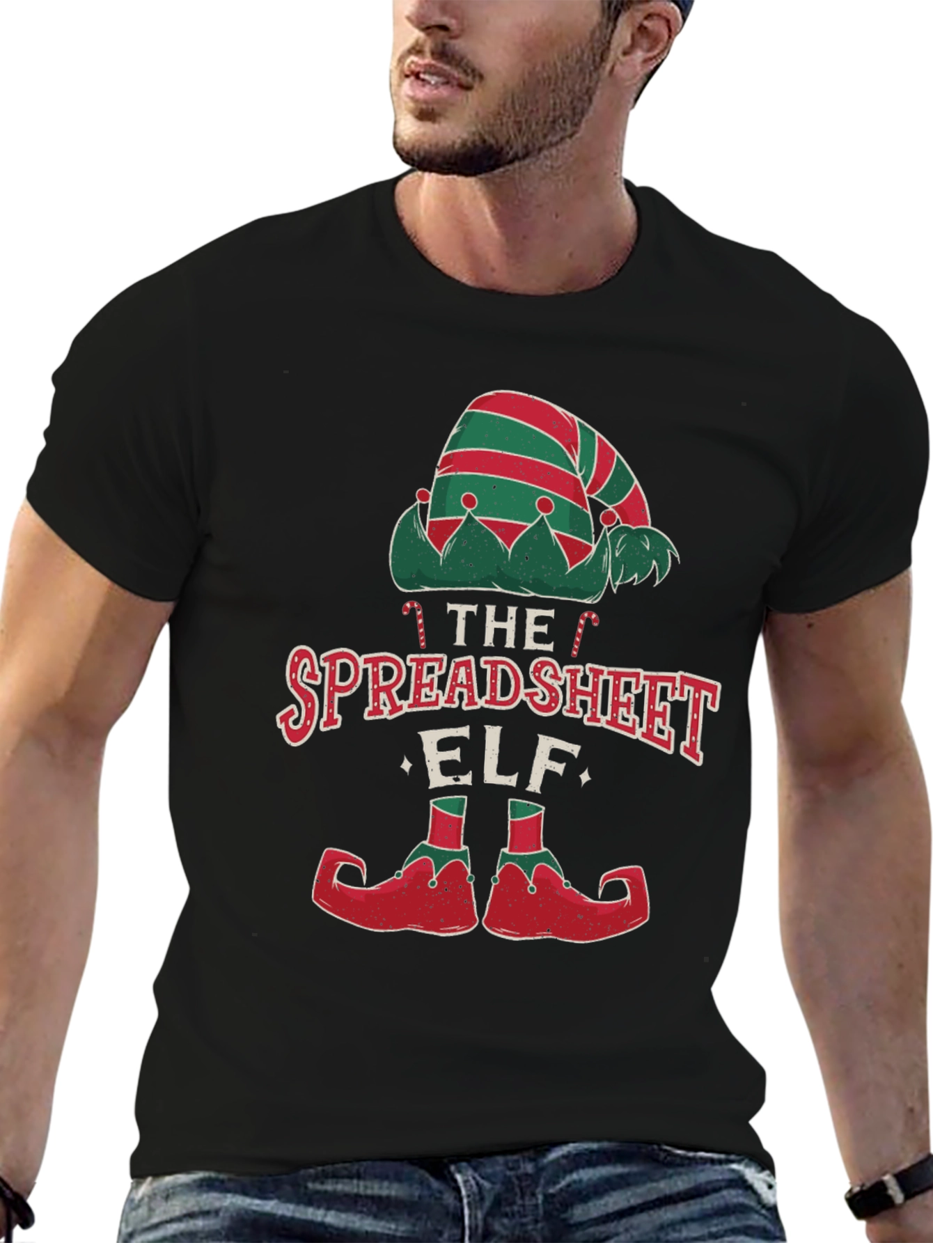 Spreadsheet Elf T-Shirt - Festive Holiday Tee
