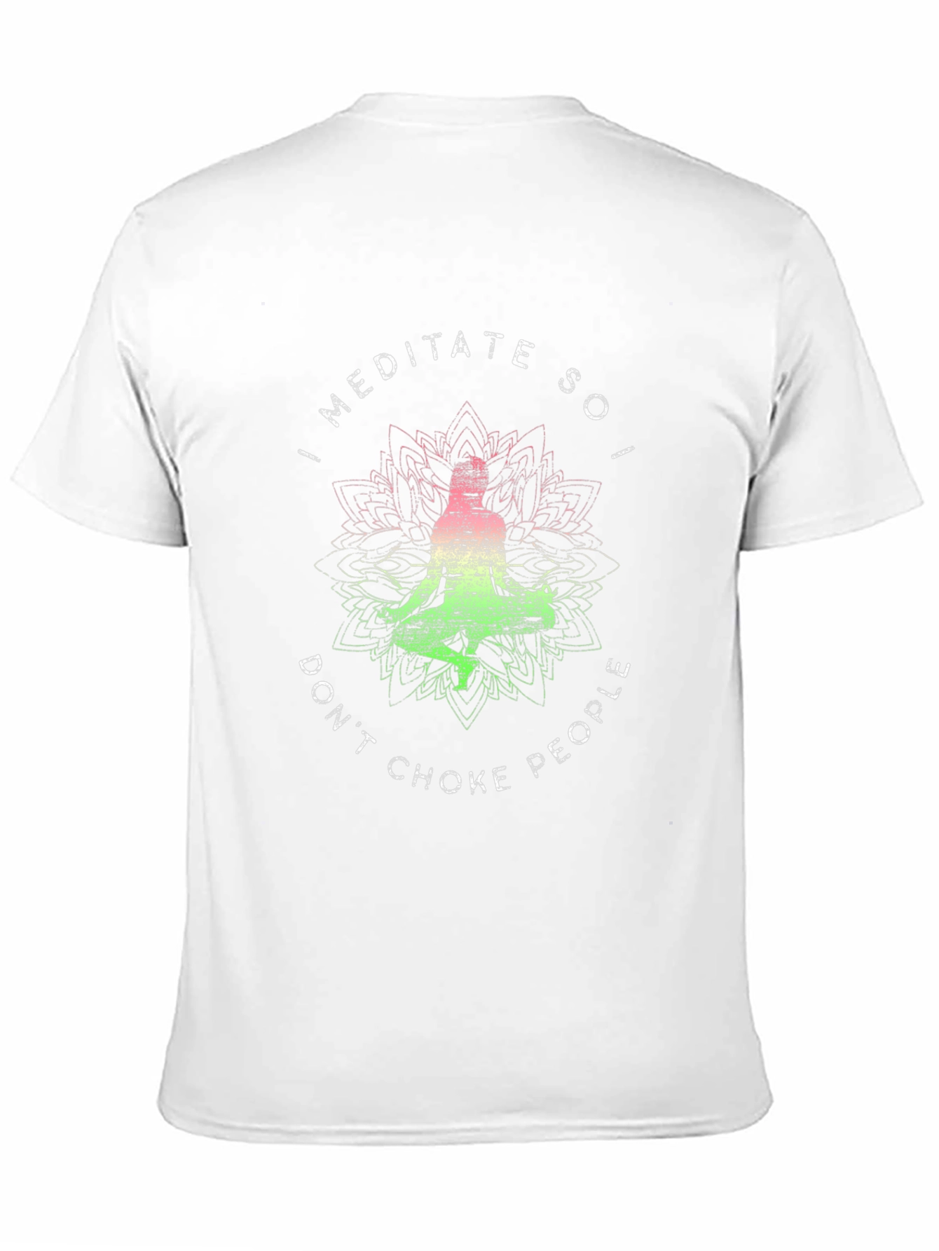 Meditate Dont Choke People Graphic Tee