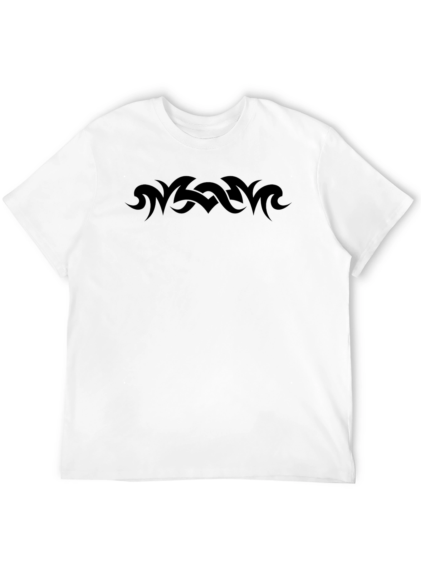 Mens Black T-Shirt with Tribal Graphic
