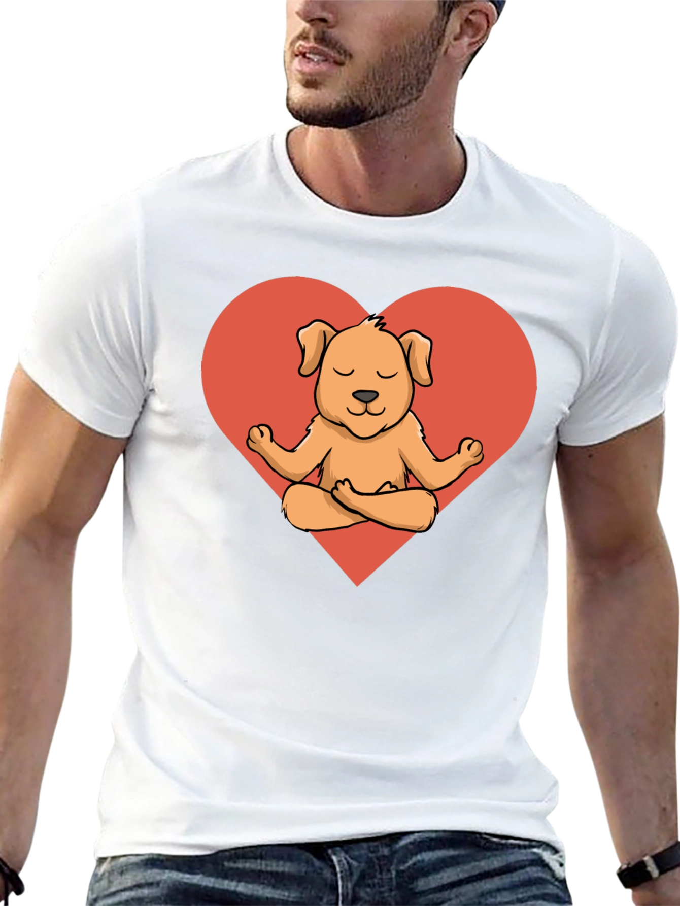 Meditating Dog T-Shirt - Cute Canine Yoga Tee