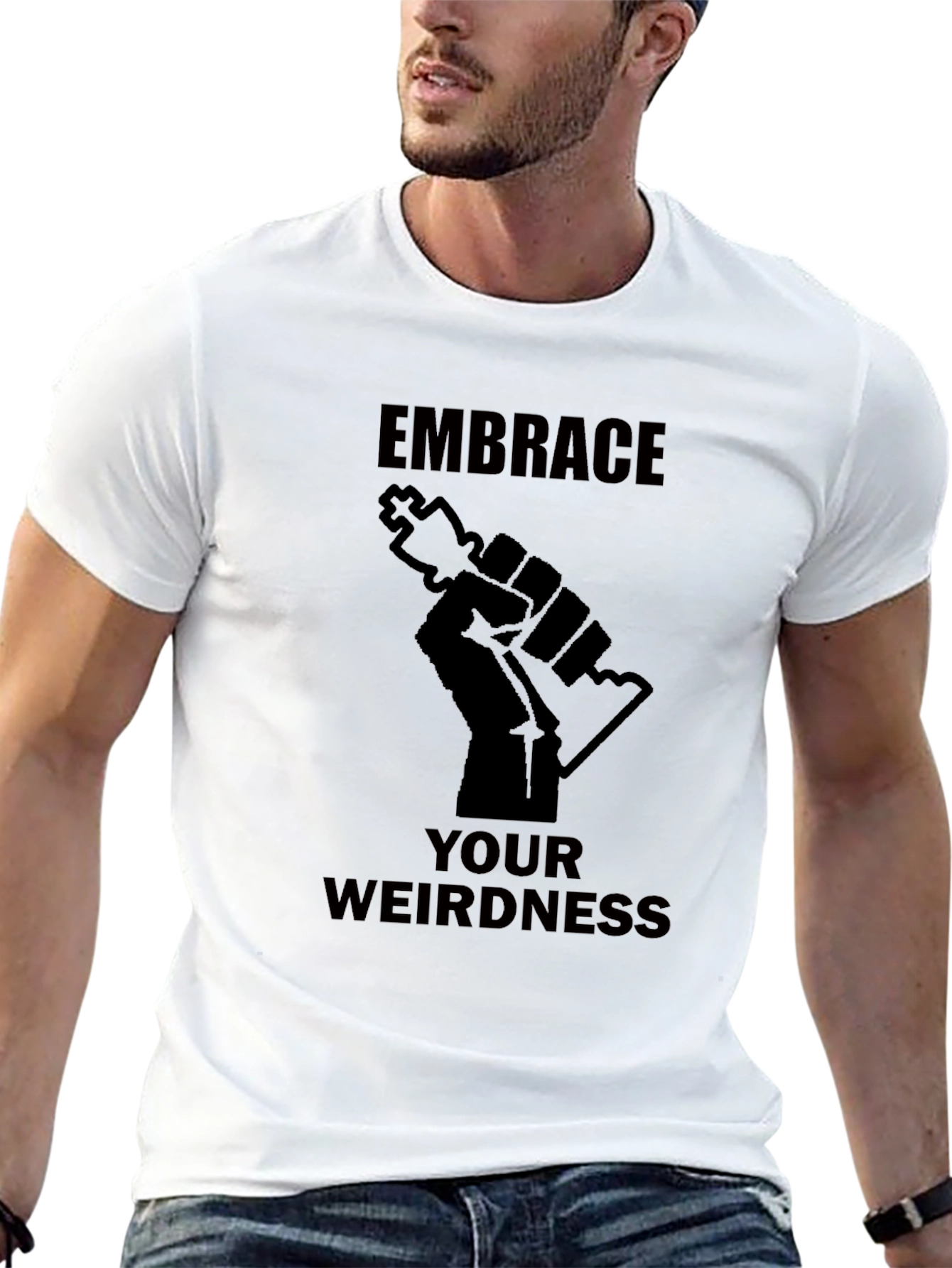 Embrace Your Weirdness Graphic Tee - Black