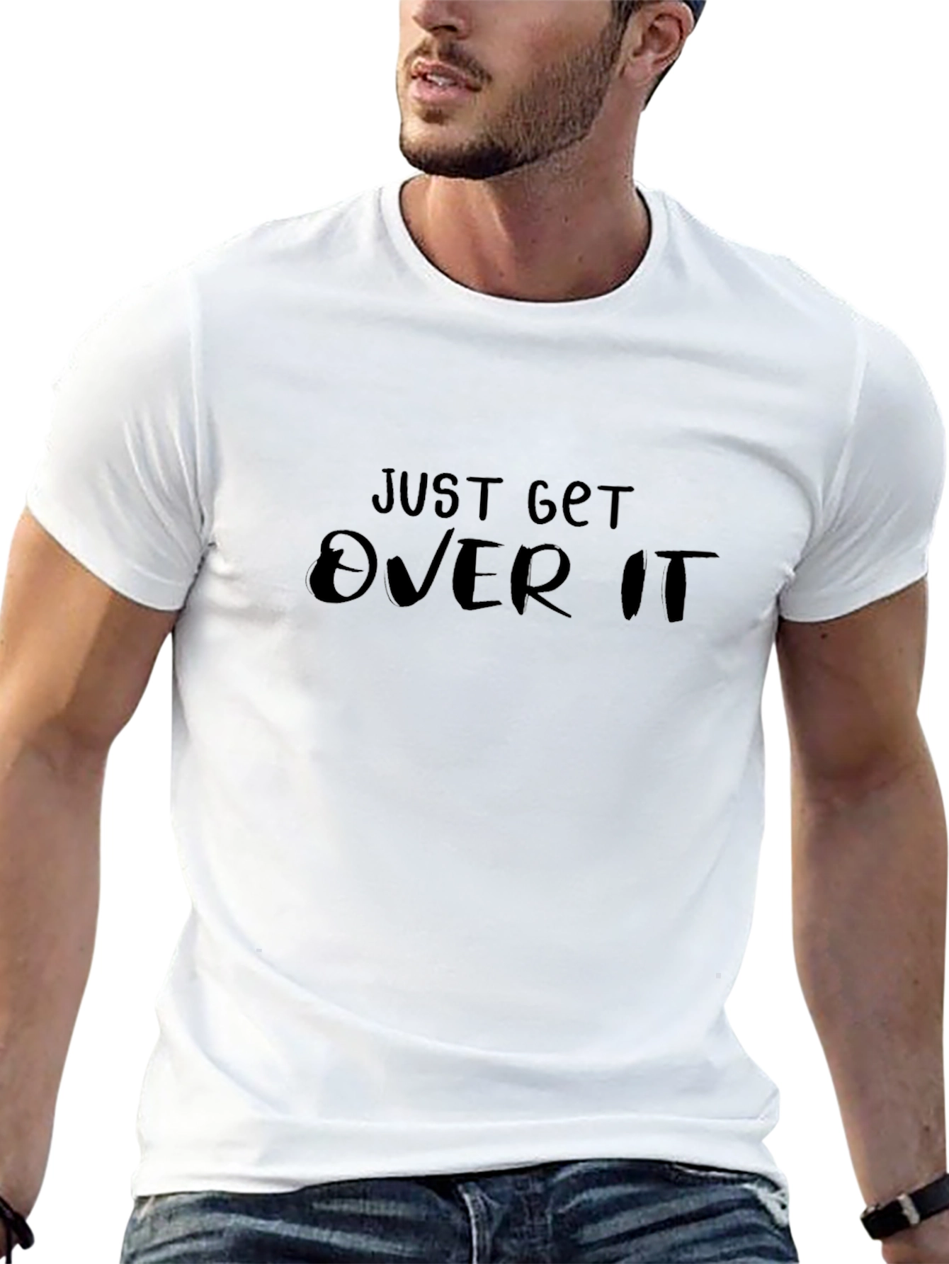Just Get Over It Black T-Shirt
