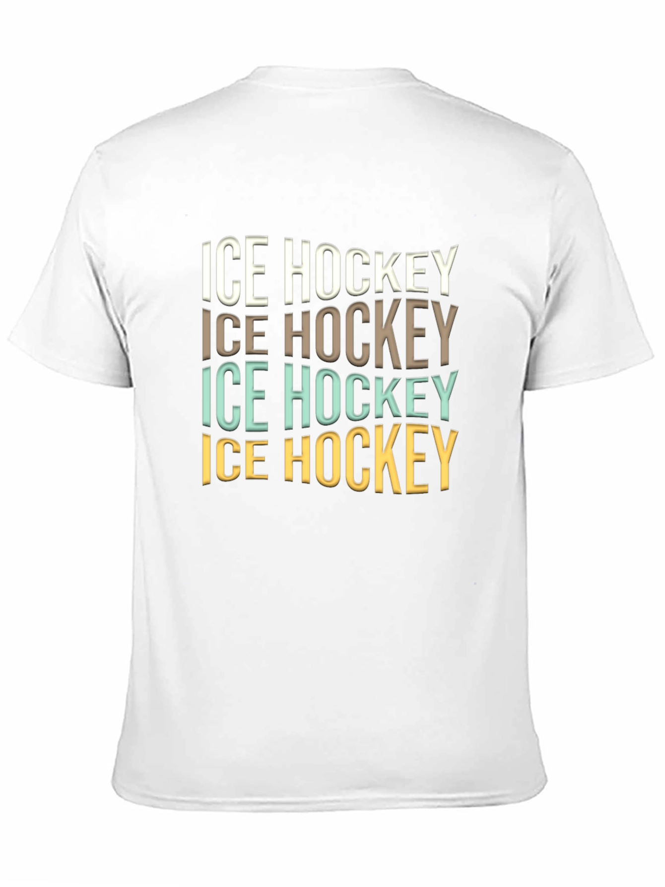 Ice Hockey Graphic Tee - Cool Retro Design