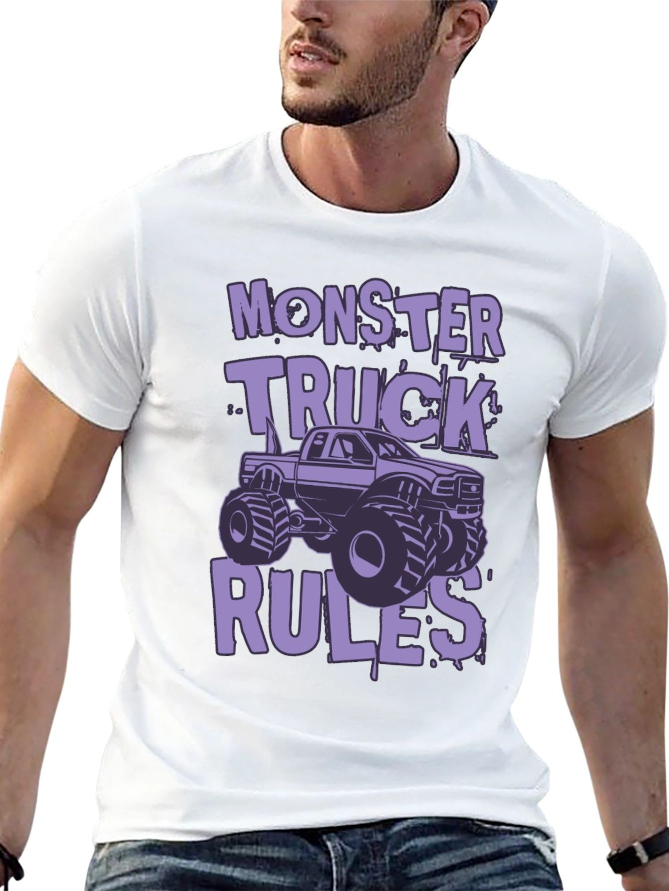 Monster Truck Rules Graphic Tee - Black