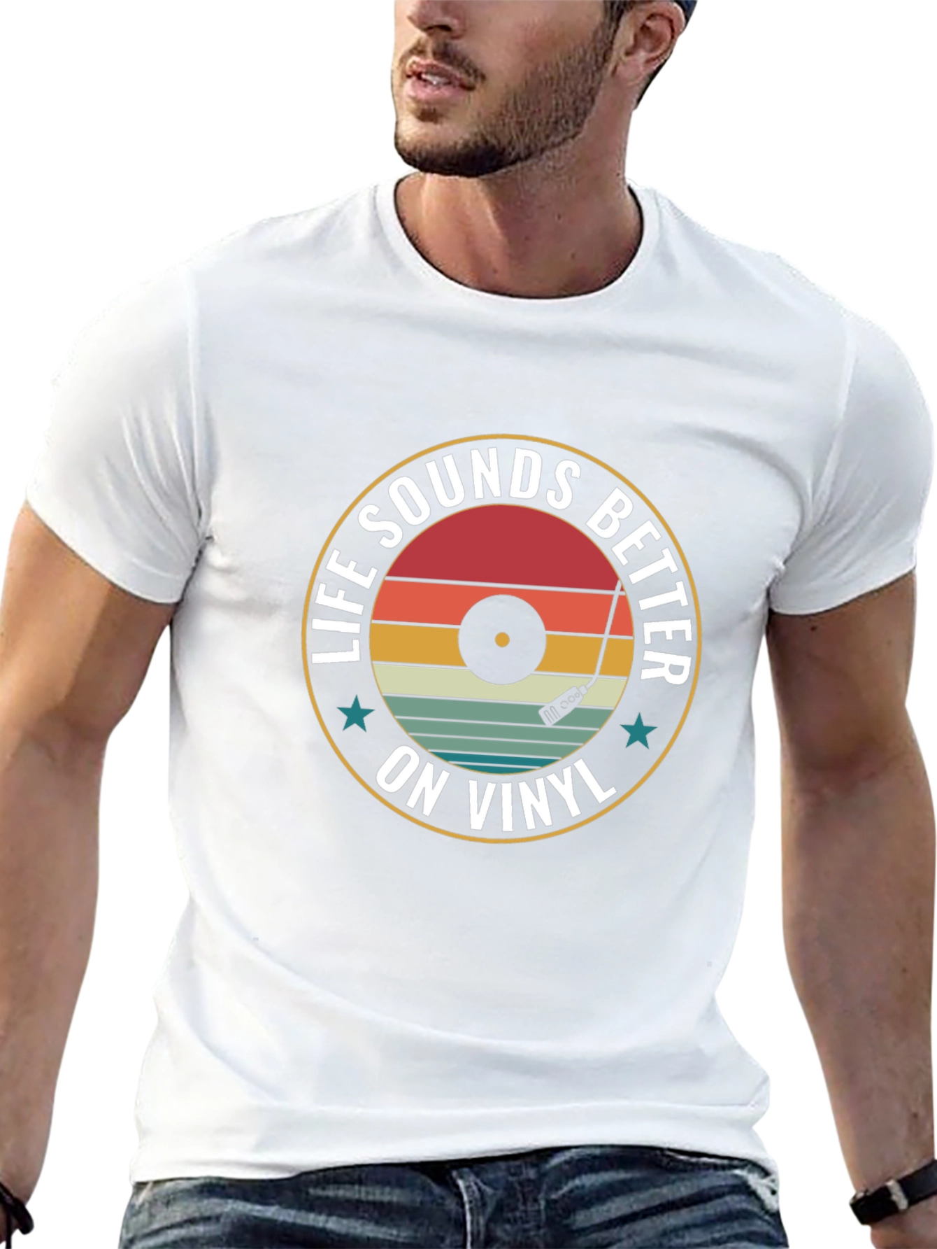 Life Sounds Better on Vinyl Graphic T-Shirt