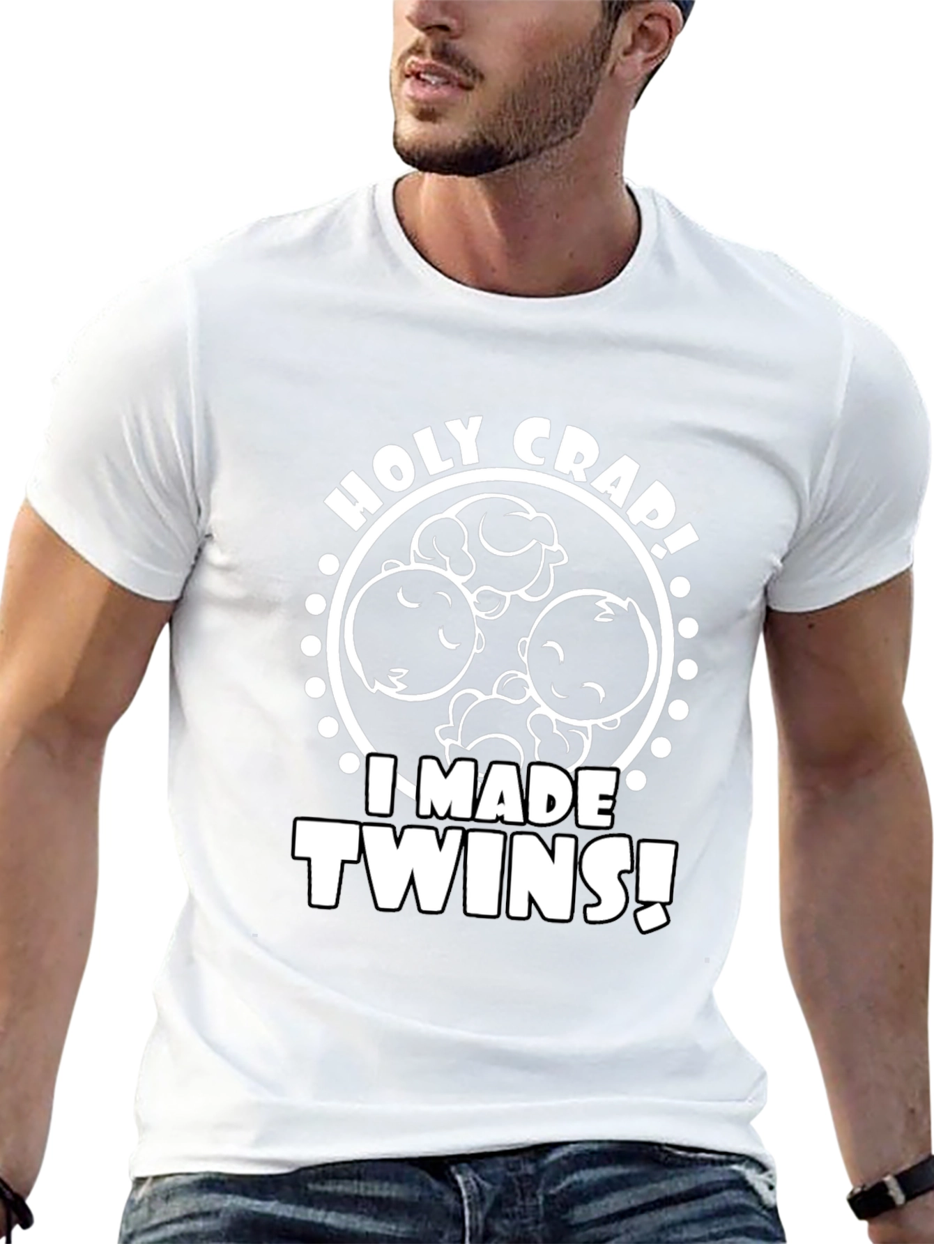 Holy Crap I Made Twins Graphic T-Shirt