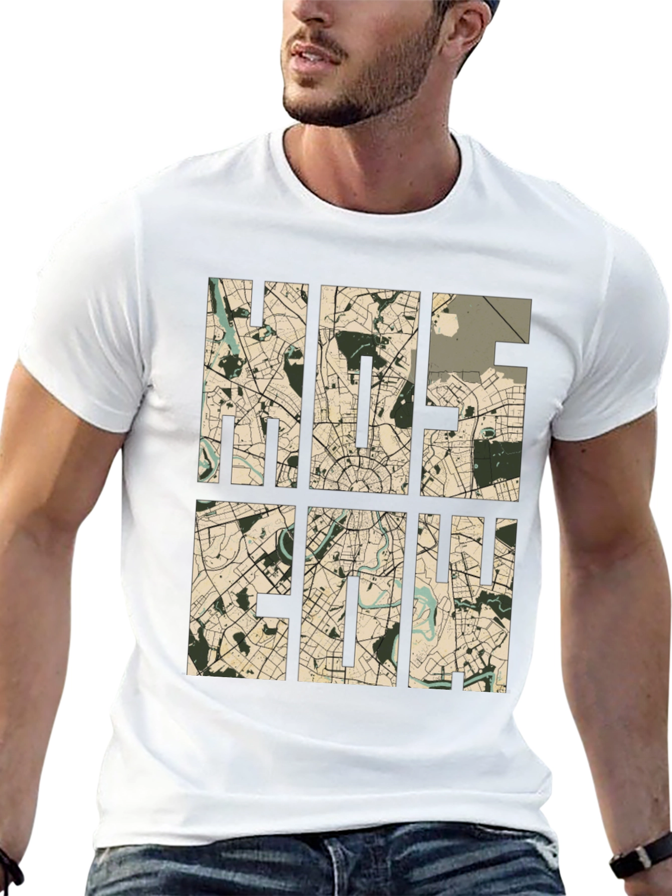 Moscow Map T-Shirt - Stylish Cityscape Design