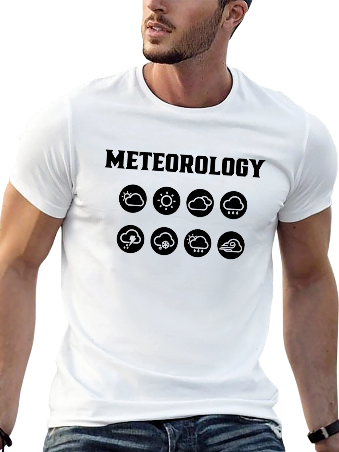 Meteorology Weather Icons Graphic T-Shirt