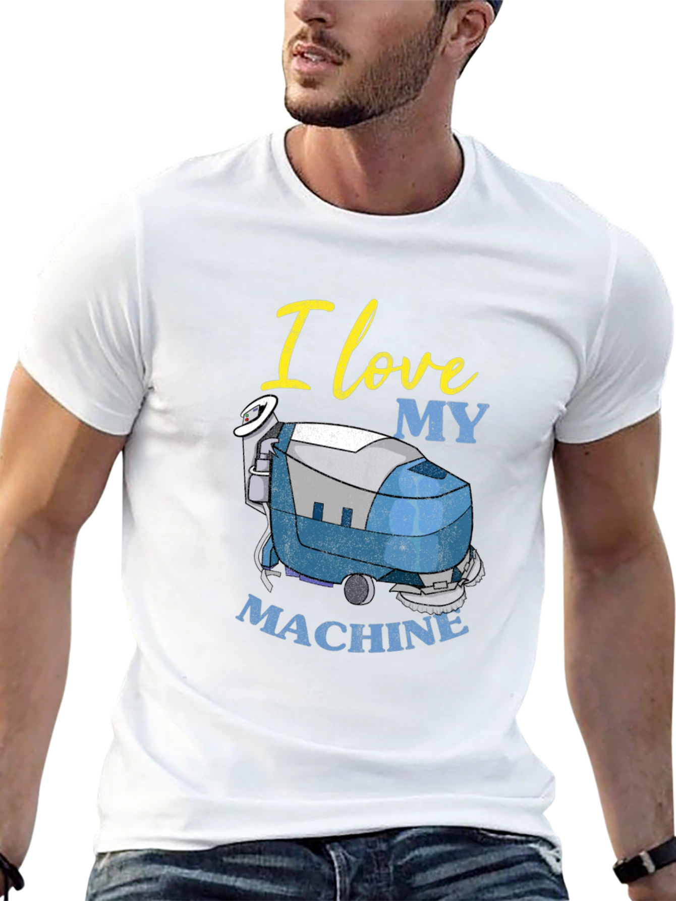 I Love My Machine T-Shirt - Cleaning Crew Apparel