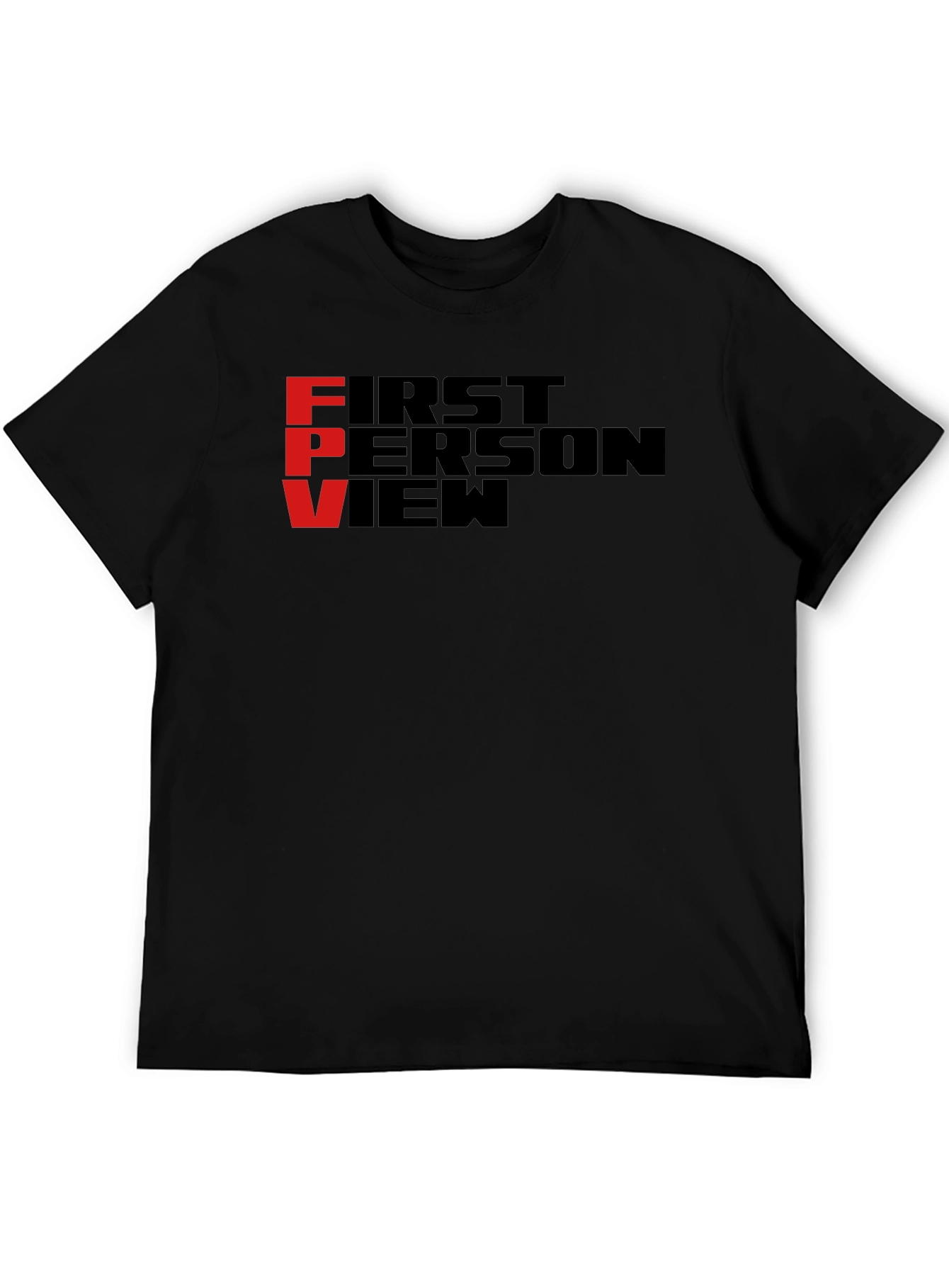 FPV First Person View Black T-Shirt