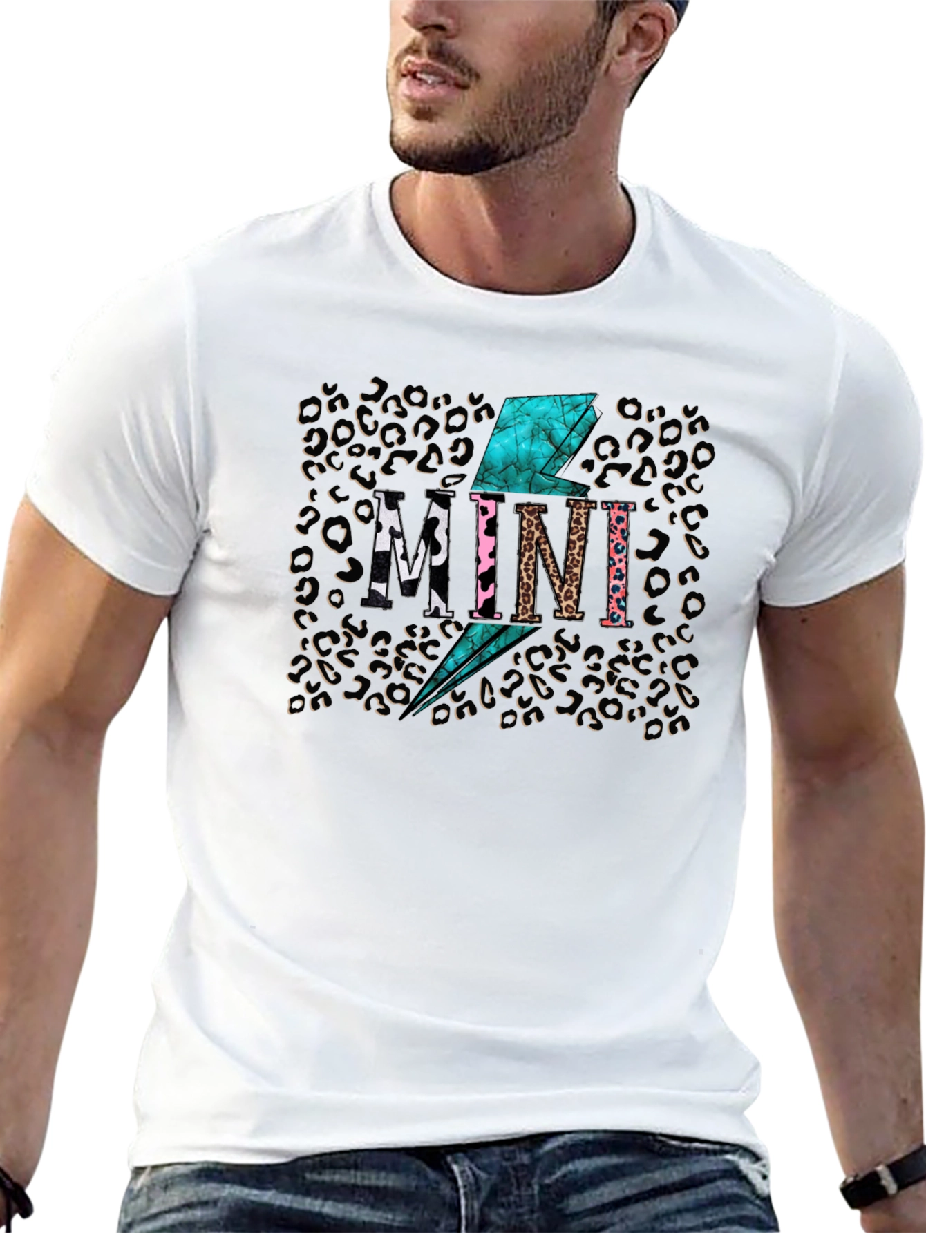 Stylish Leopard Print Mini T-Shirt