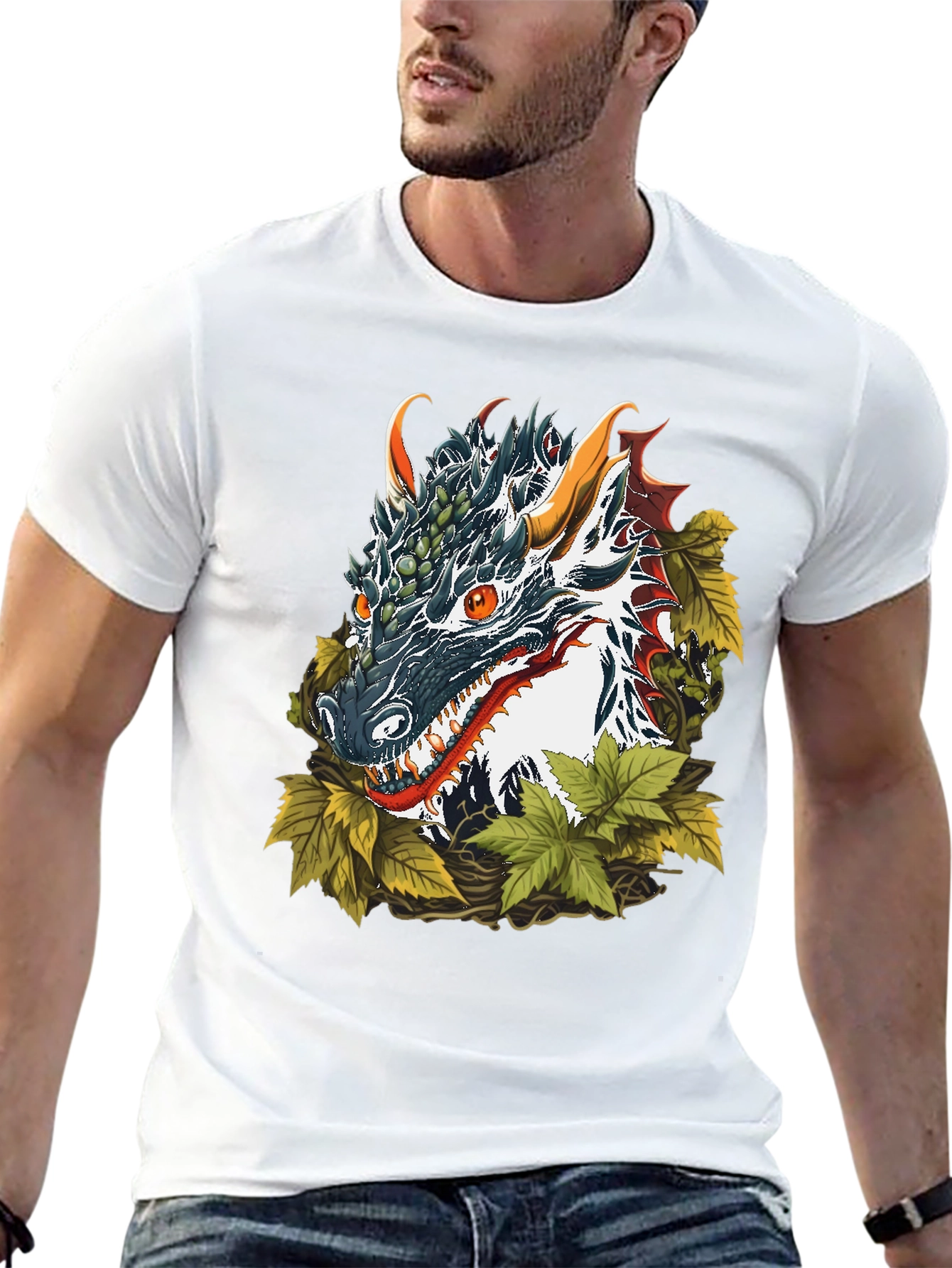 Dragon Graphic Tee - Fantasy Style